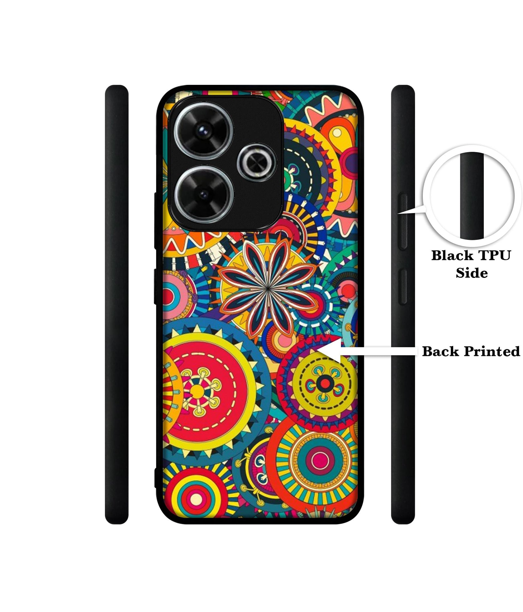 Ring Pattern Print Design Designer 2D Printed Back Case Cover for Mi Redmi 13 5G / Poco M6 Plus 5G