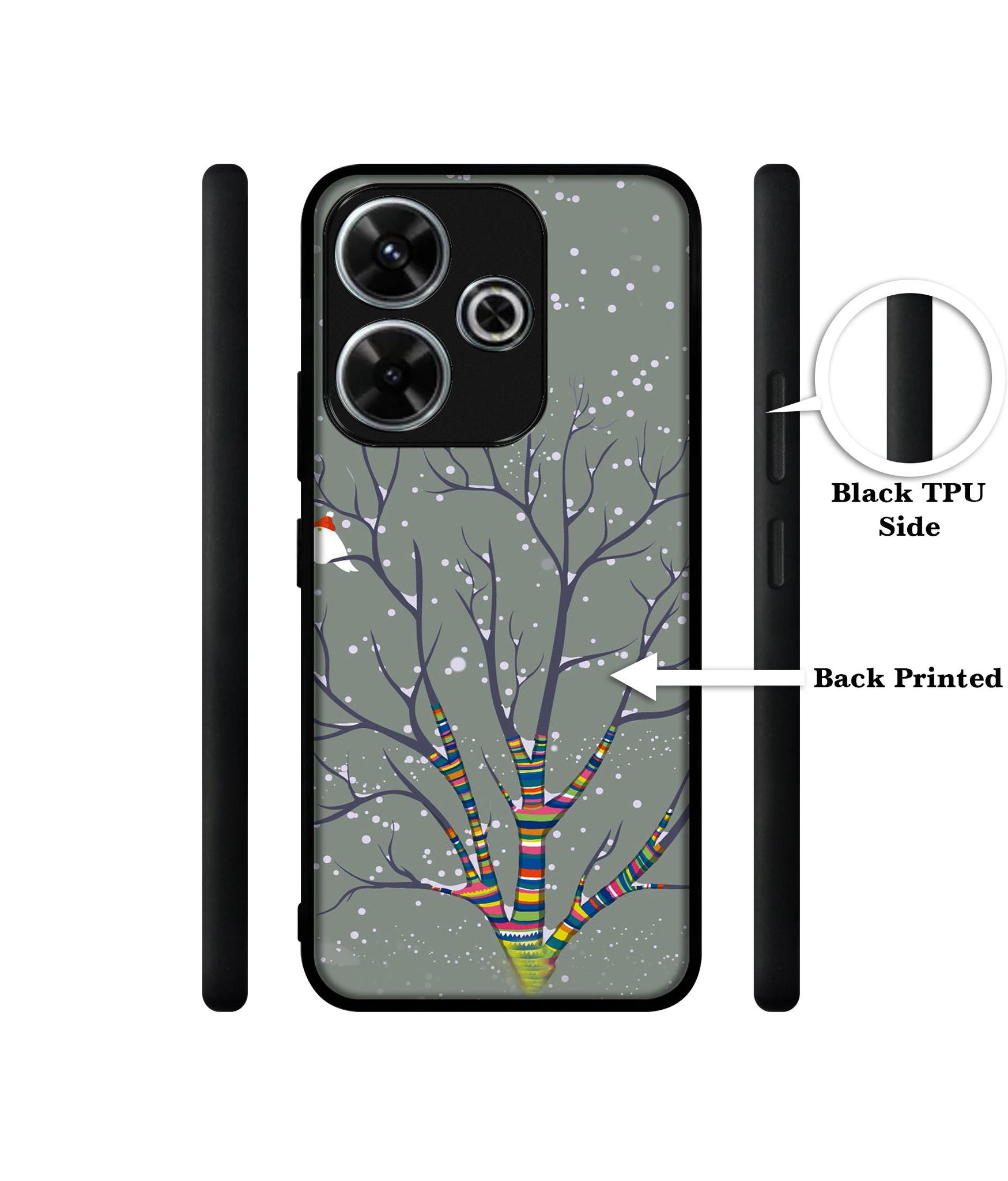 Winter Pattern Print Design Designer 2D Printed Back Case Cover for Mi Redmi 13 5G / Poco M6 Plus 5G