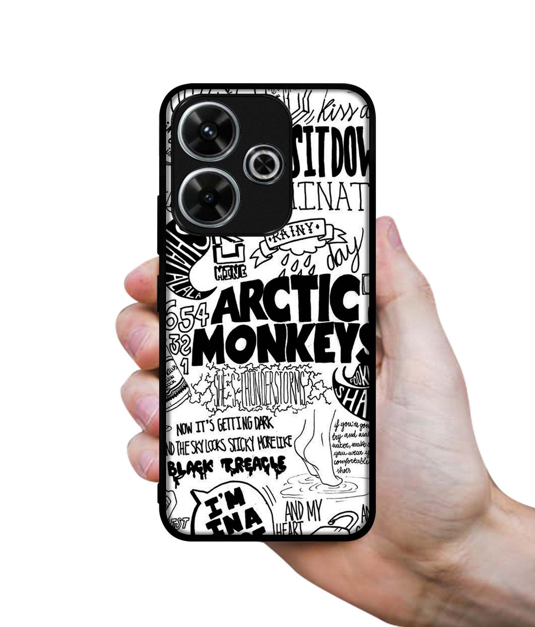 Arctic Monkeys Pattern Design Designer 2D Printed Back Case Cover for Mi Redmi 13 5G / Poco M6 Plus 5G
