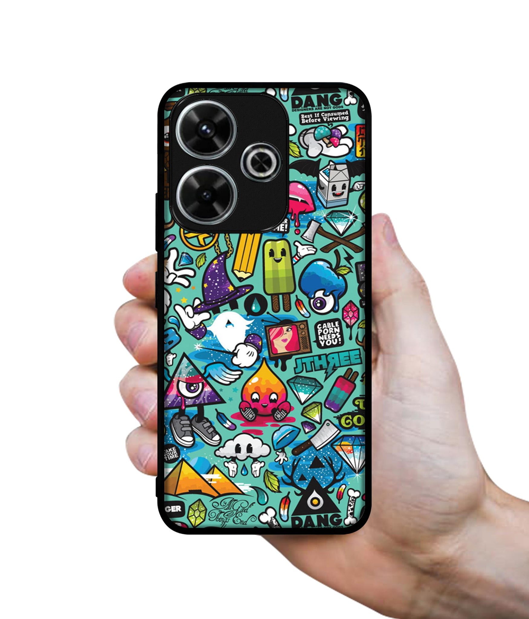 Crazy Design Designer 2D Printed Back Case Cover for Mi Redmi 13 5G / Poco M6 Plus 5G