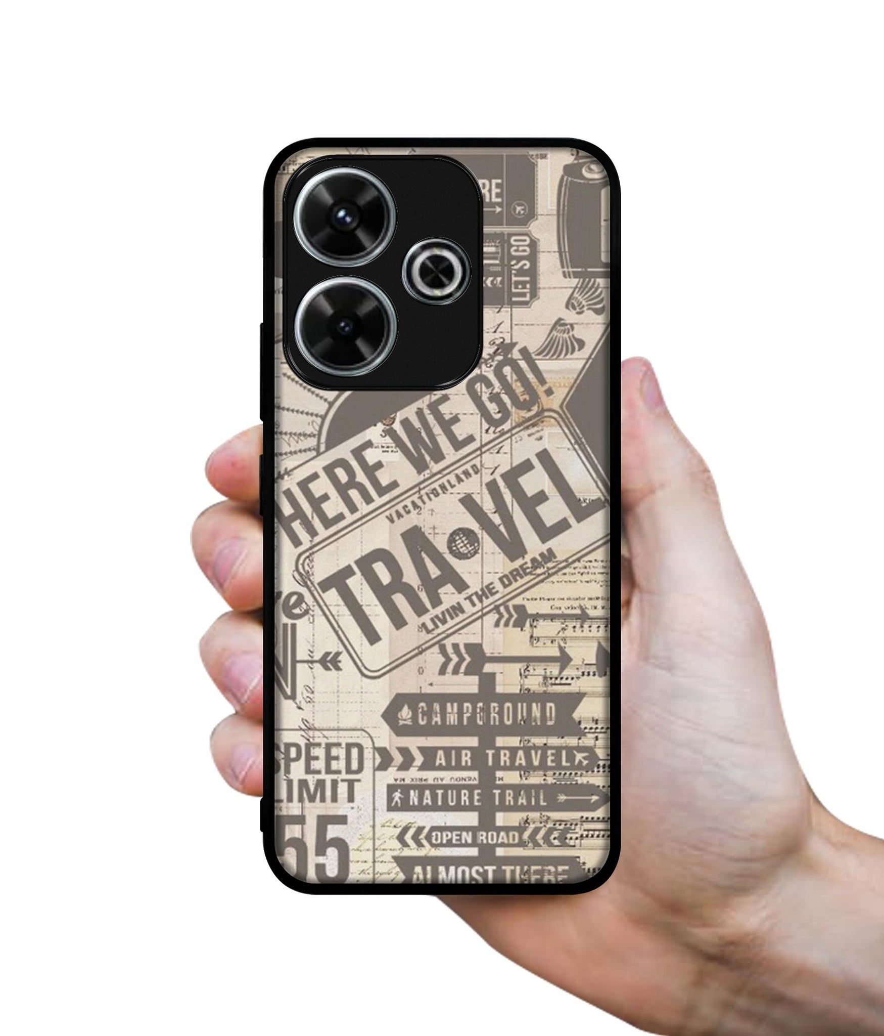 Travel Design Designer 2D Printed Back Case Cover for Mi Redmi 13 5G / Poco M6 Plus 5G
