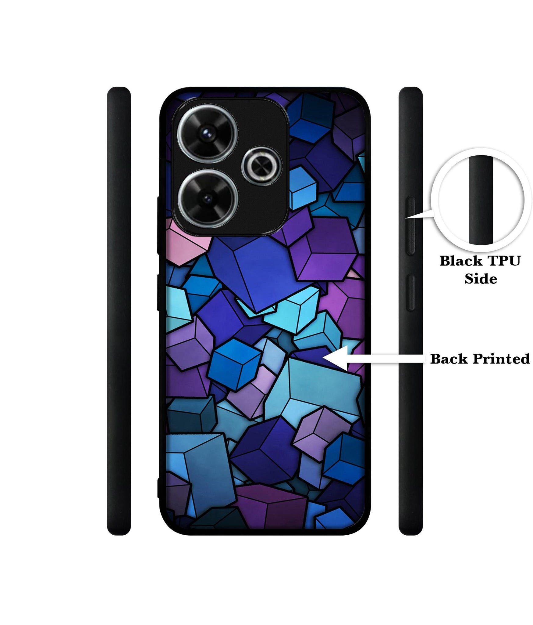 Color Box Design Designer 2D Printed Back Case Cover for Mi Redmi 13 5G / Poco M6 Plus 5G