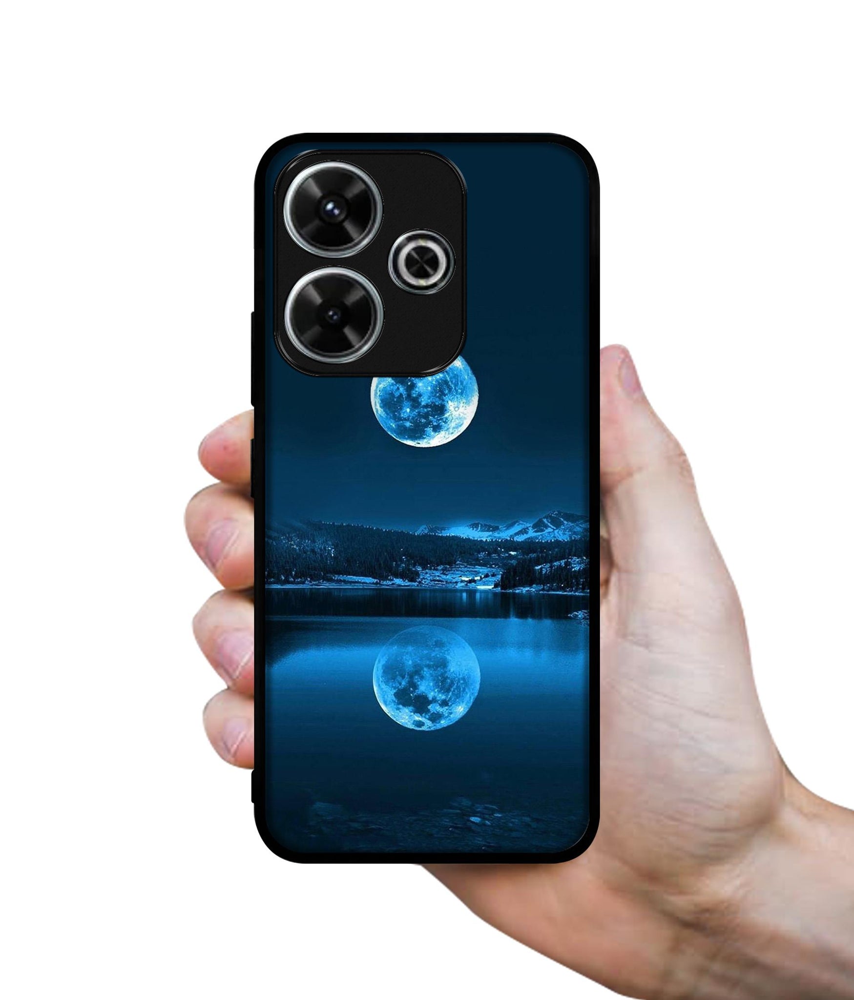 Moon Pattern Print Design Designer 2D Printed Back Case Cover for Mi Redmi 13 5G / Poco M6 Plus 5G