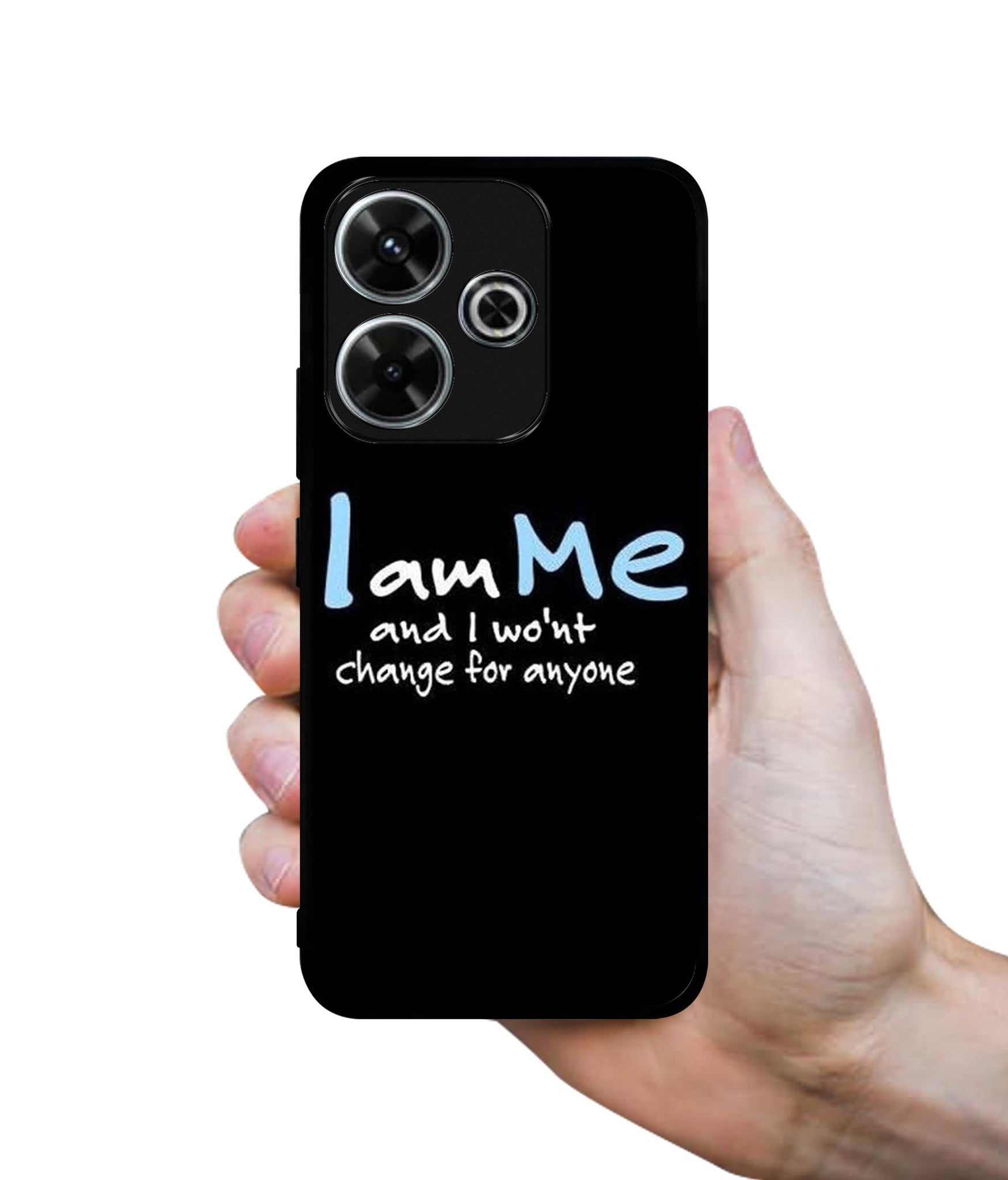 I Am Me Quotes Design Designer 2D Printed Back Case Cover for Mi Redmi 13 5G / Poco M6 Plus 5G