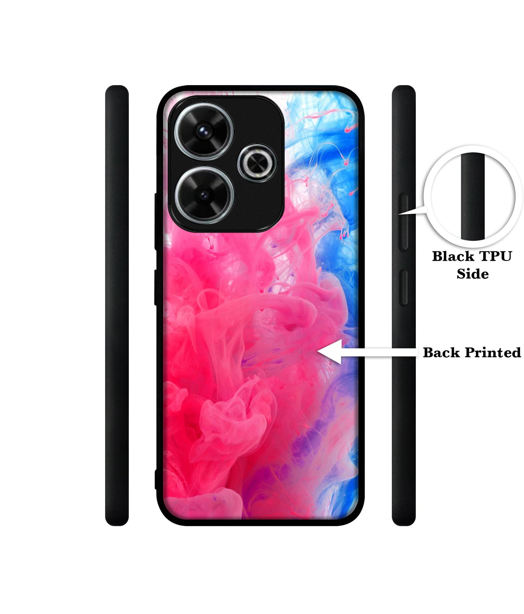 Fractal Paint Design Designer 2D Printed Back Case Cover for Mi Redmi 13 5G / Poco M6 Plus 5G