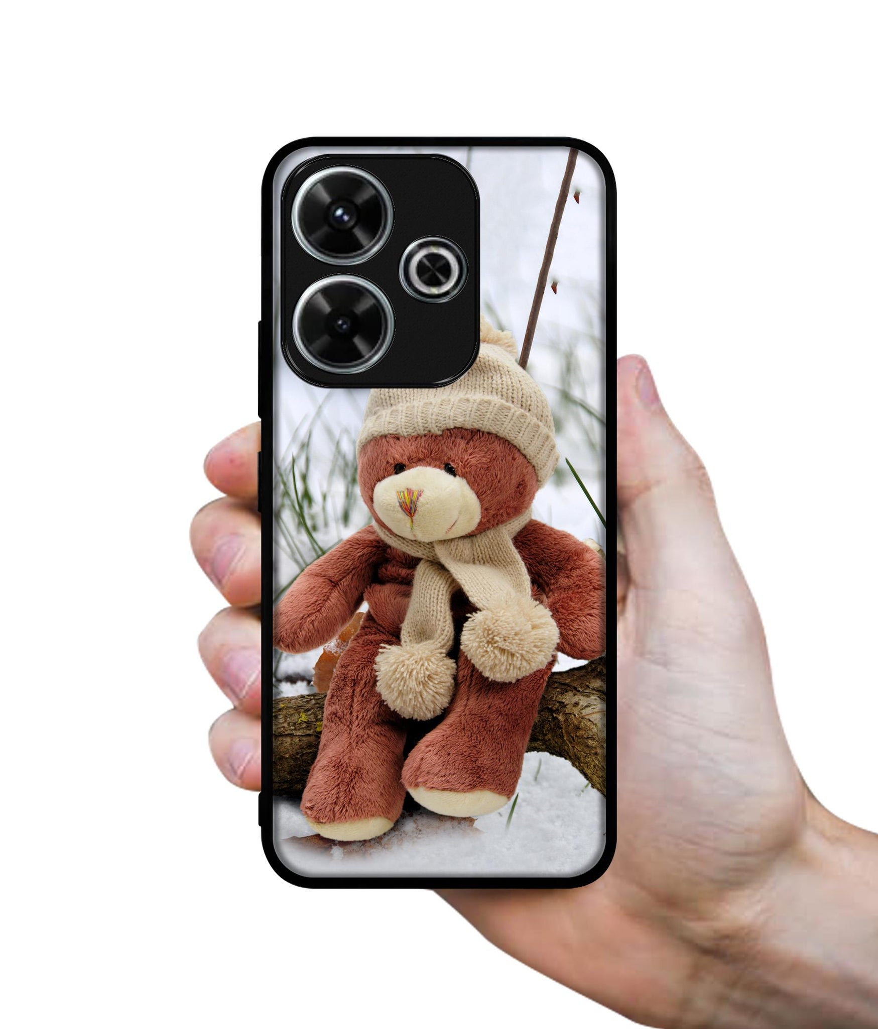 Woolen Bear Design Designer 2D Printed Back Case Cover for Mi Redmi 13 5G / Poco M6 Plus 5G