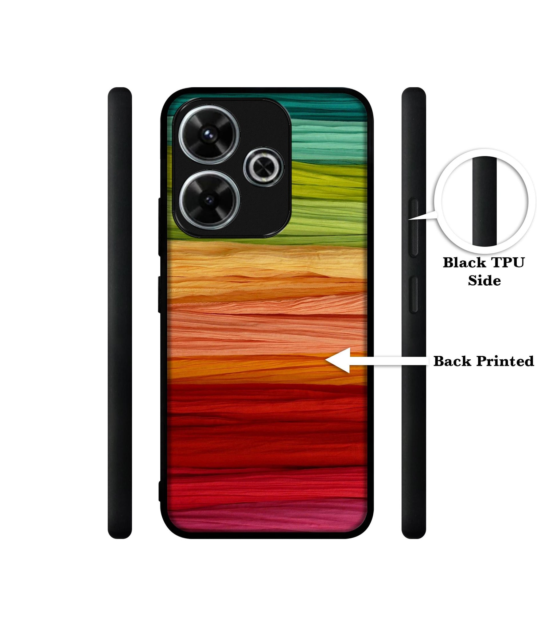 Colorful Thread Design Designer 2D Printed Back Case Cover for Mi Redmi 13 5G / Poco M6 Plus 5G