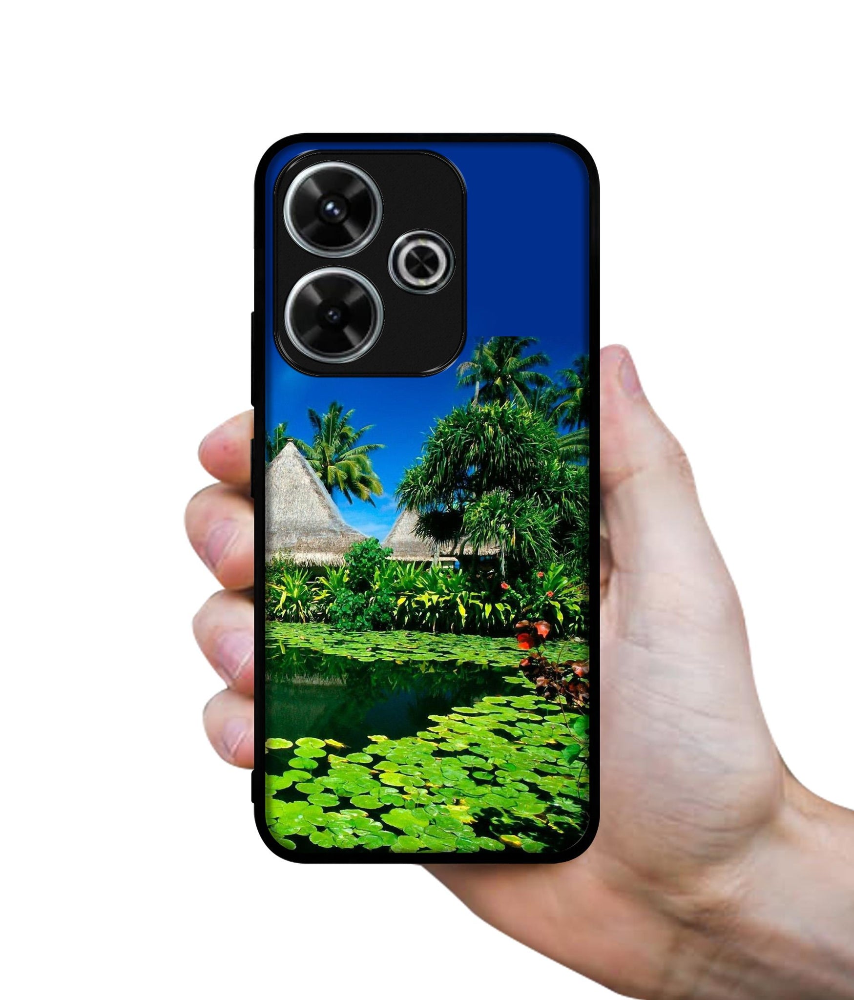 Tropics Water Design Designer 2D Printed Back Case Cover for Mi Redmi 13 5G / Poco M6 Plus 5G