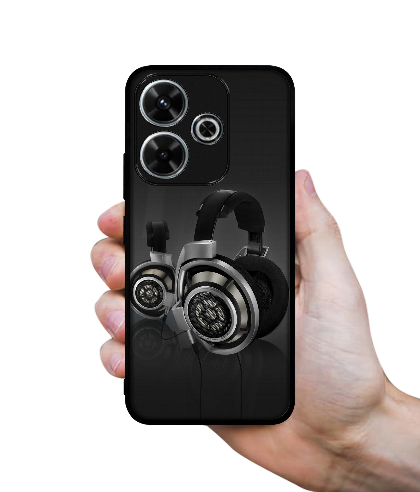 Head Phone Design Designer 2D Printed Back Case Cover for Mi Redmi 13 5G / Poco M6 Plus 5G