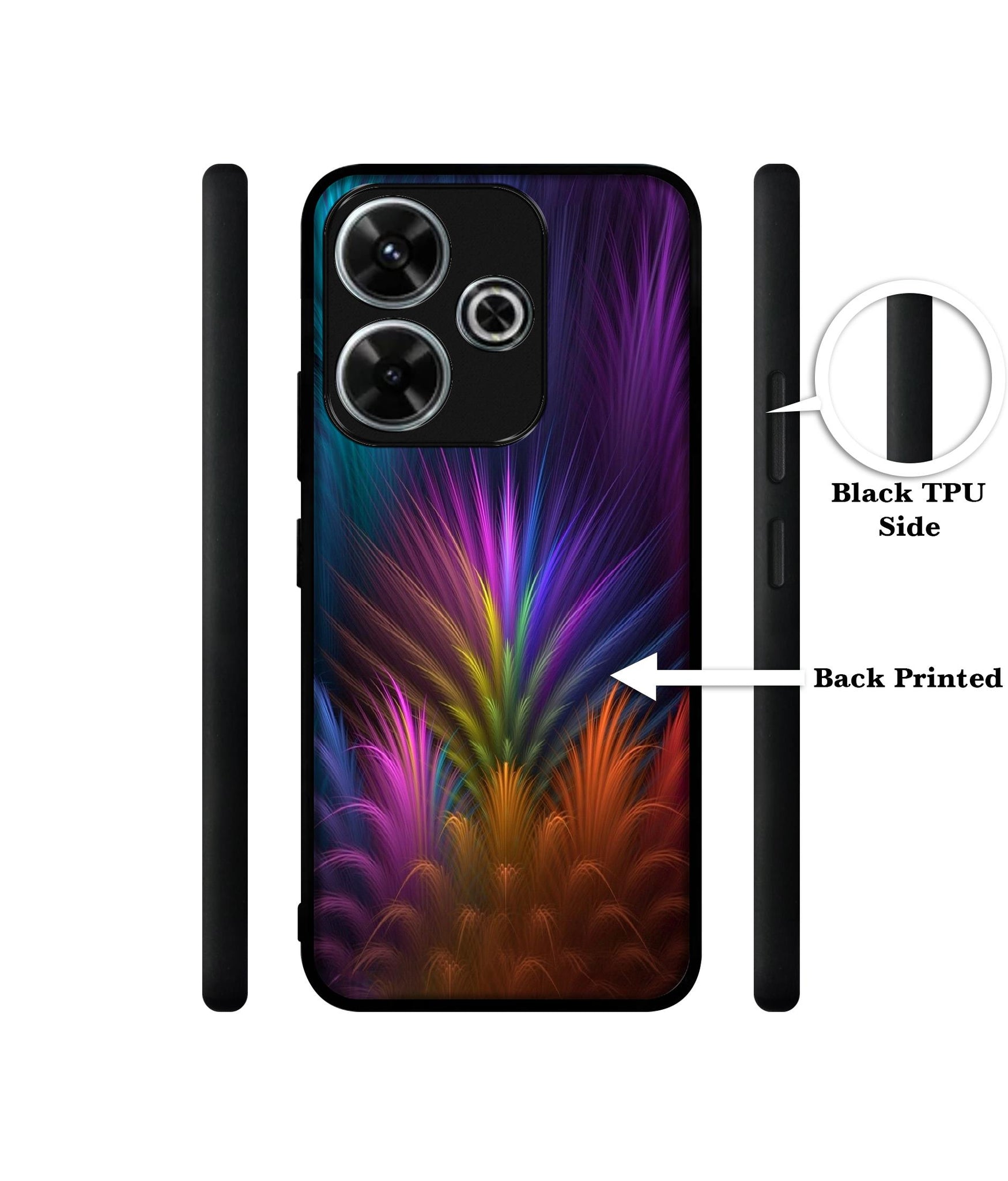 Multicoloured Design Designer 2D Printed Back Case Cover for Mi Redmi 13 5G / Poco M6 Plus 5G