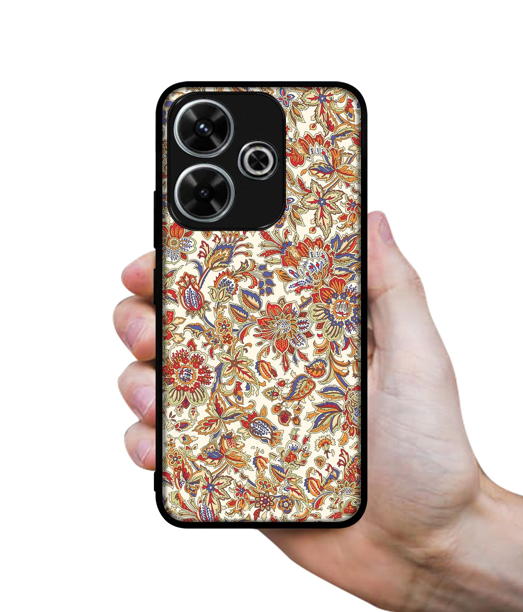 Floral Design Designer 2D Printed Back Case Cover for Mi Redmi 13 5G / Poco M6 Plus 5G