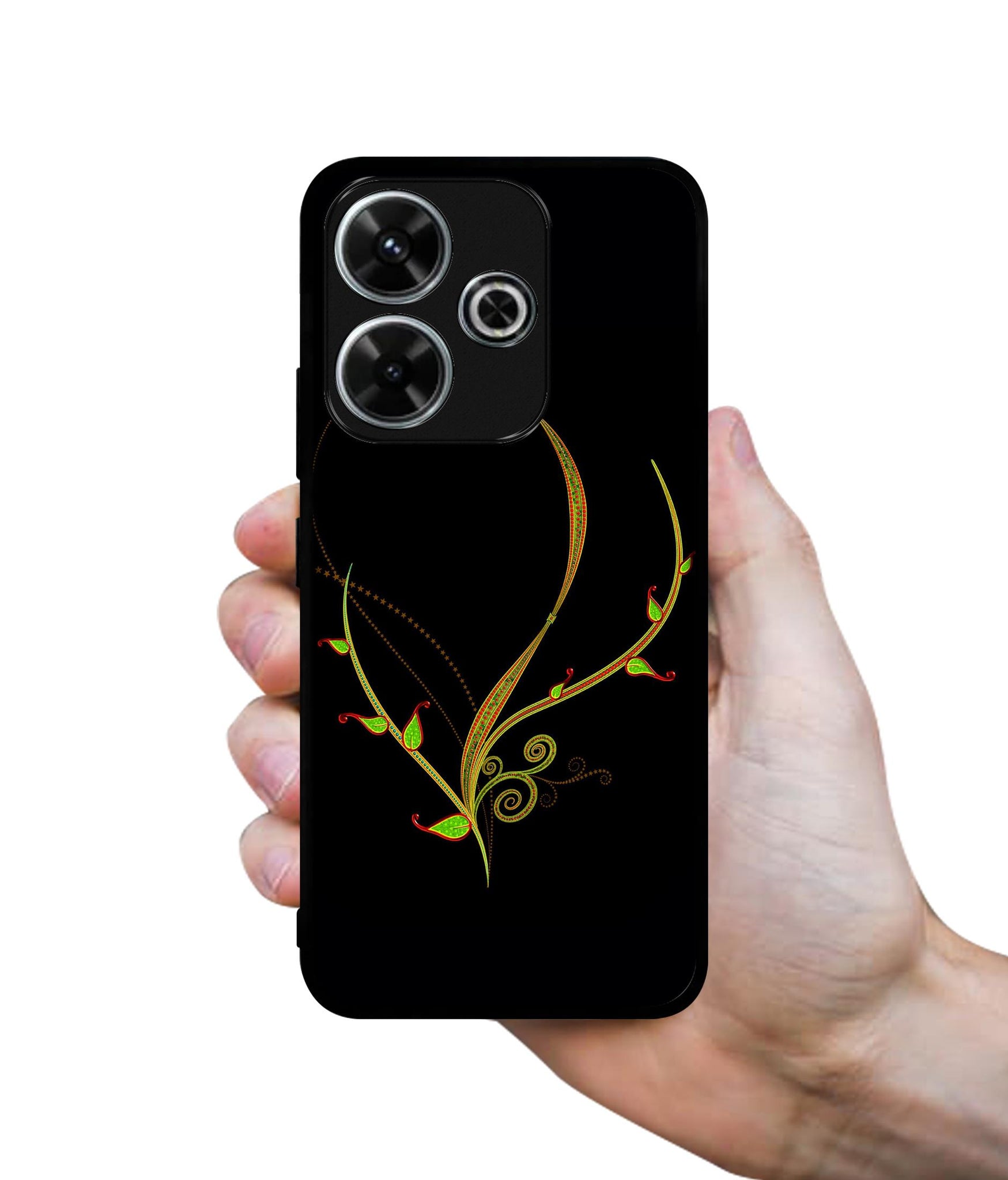 Yellow Pattern Design Designer 2D Printed Back Case Cover for Mi Redmi 13 5G / Poco M6 Plus 5G