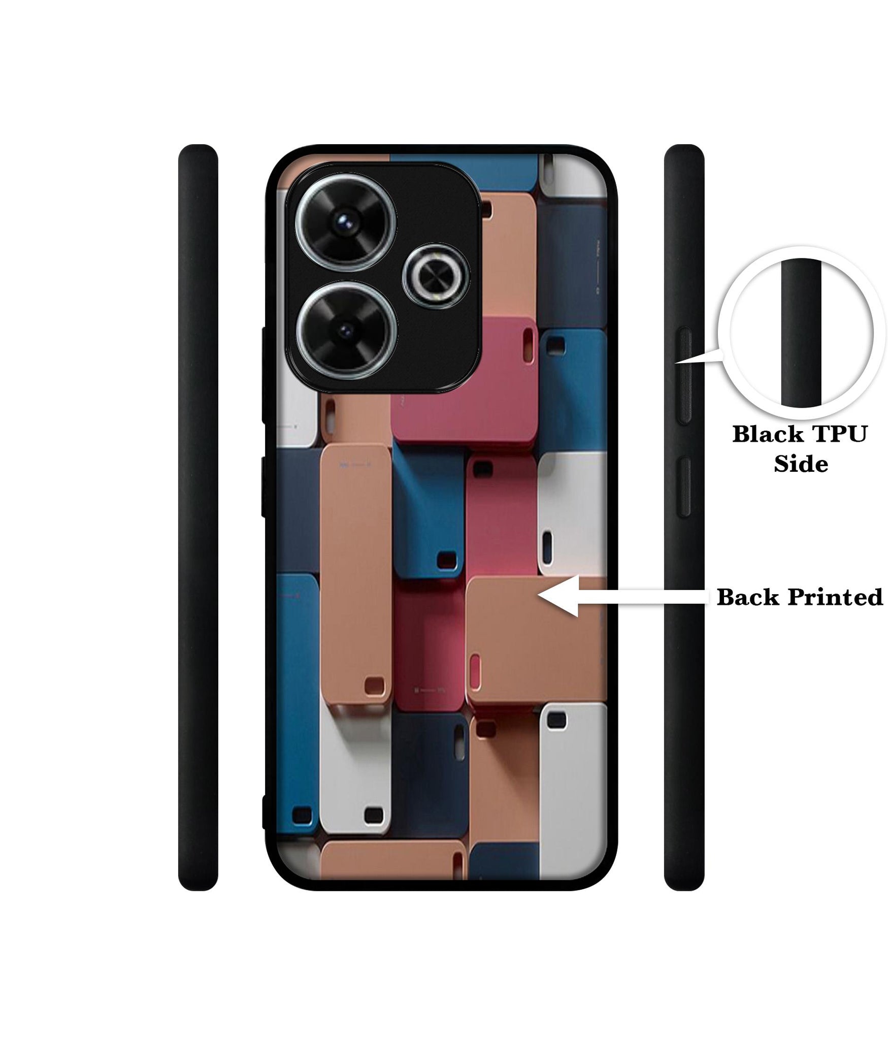 Mobile Cover Design Designer 2D Printed Back Case Cover for Mi Redmi 13 5G / Poco M6 Plus 5G