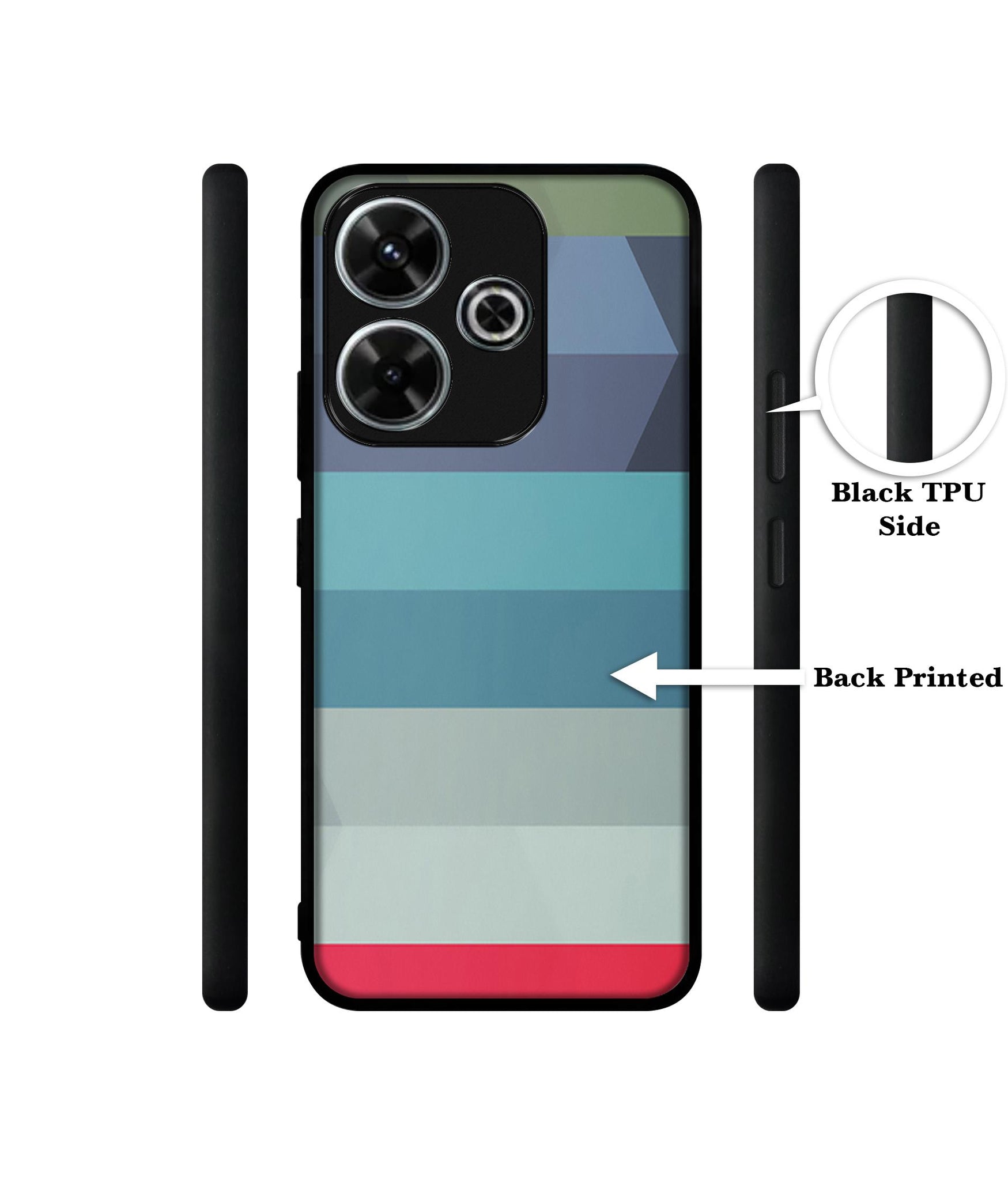 Colorful Lines Design Designer 2D Printed Back Case Cover for Mi Redmi 13 5G / Poco M6 Plus 5G