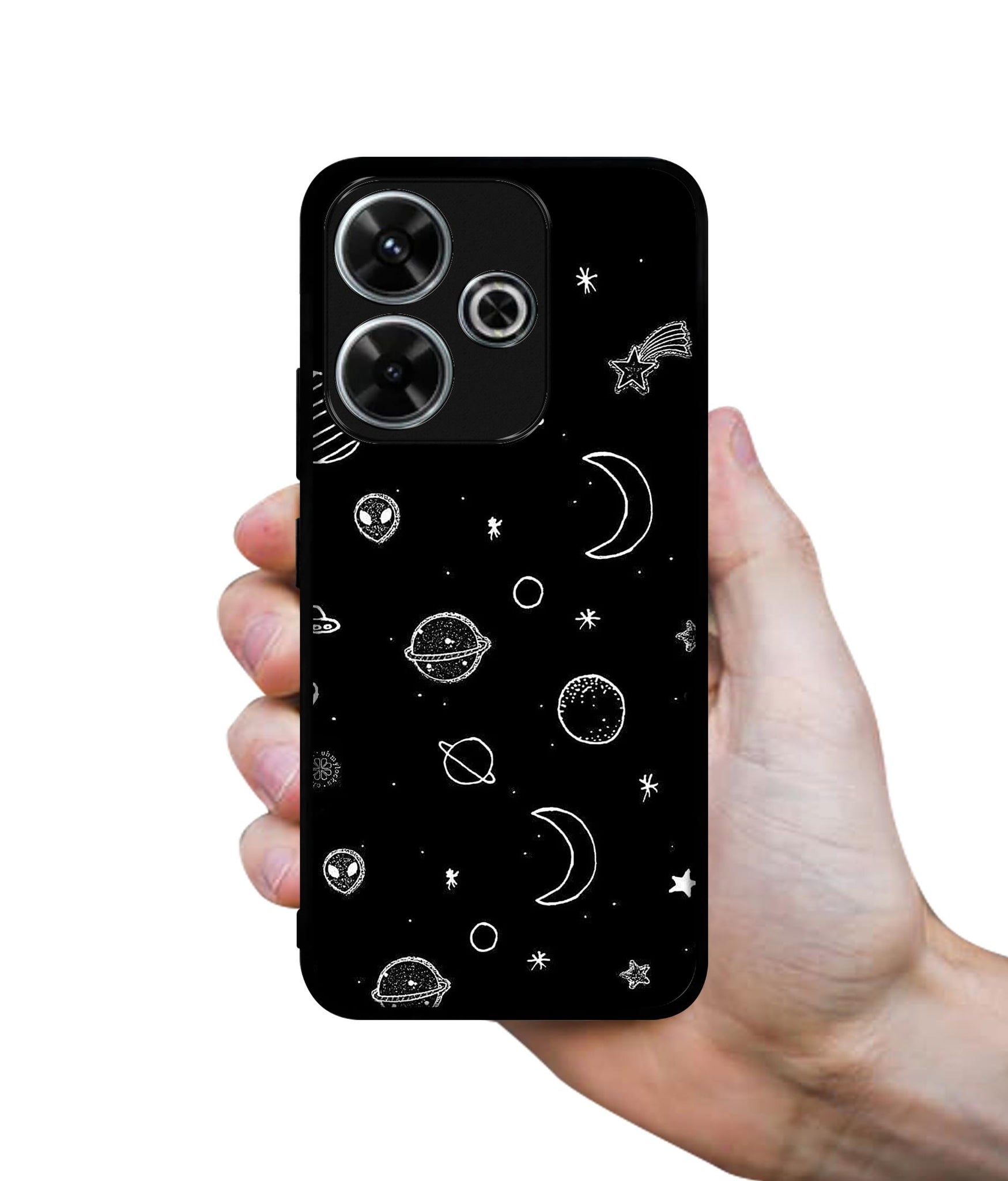 Space Stars Universe Design Designer 2D Printed Back Case Cover for Mi Redmi 13 5G / Poco M6 Plus 5G