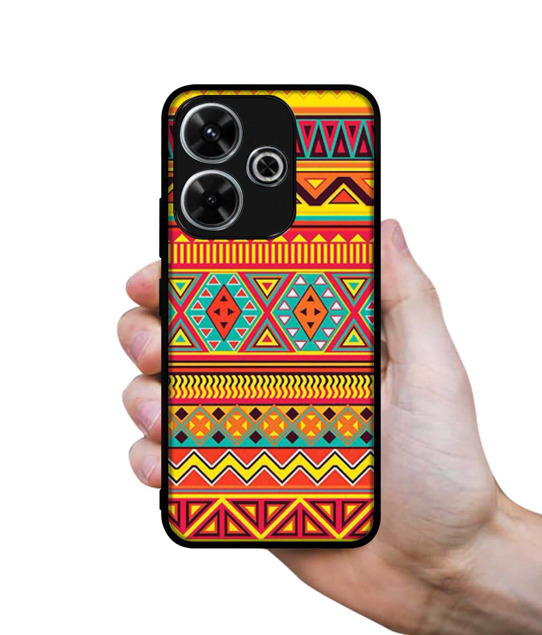 Artistic Rangoli Design Designer 2D Printed Back Case Cover for Mi Redmi 13 5G / Poco M6 Plus 5G