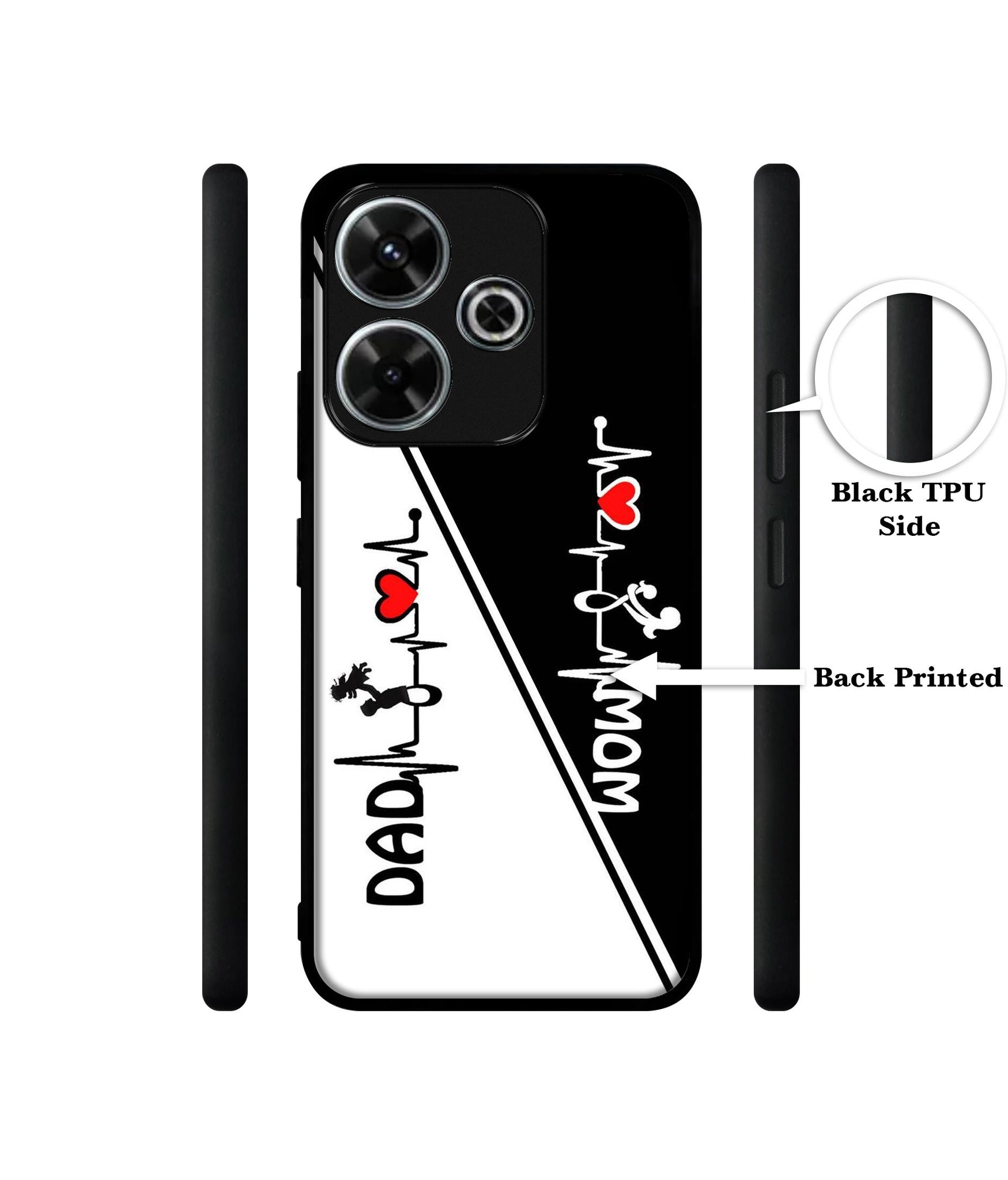 Mom and Dad Lover Design Designer 2D Printed Back Case Cover for Mi Redmi 13 5G / Poco M6 Plus 5G