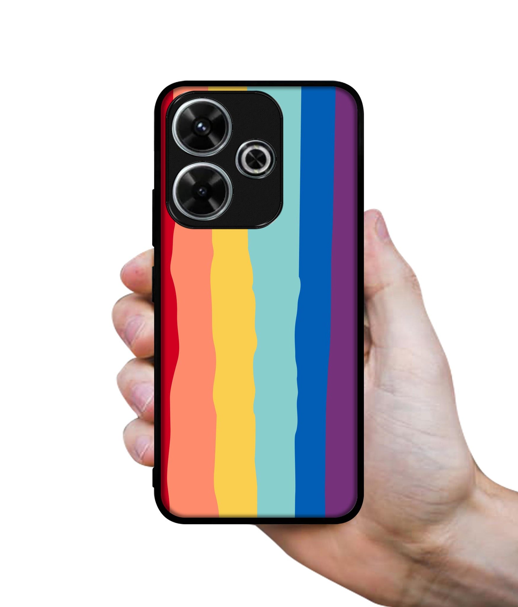 Rainbow Design Designer 2D Printed Back Case Cover for Mi Redmi 13 5G / Poco M6 Plus 5G