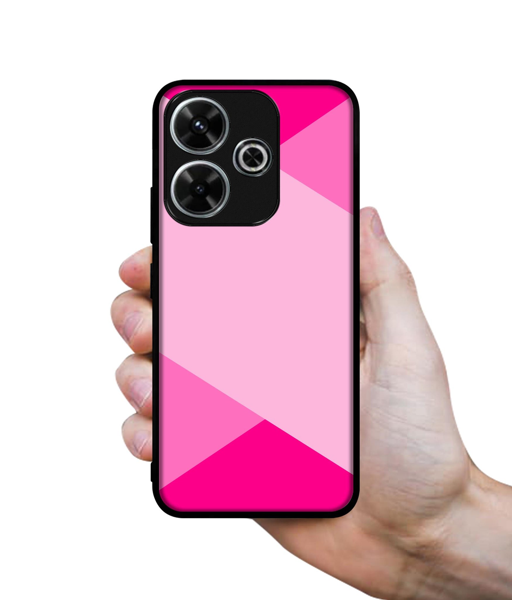 Pink Cross Vector Design Designer 2D Printed Back Case Cover for Mi Redmi 13 5G / Poco M6 Plus 5G
