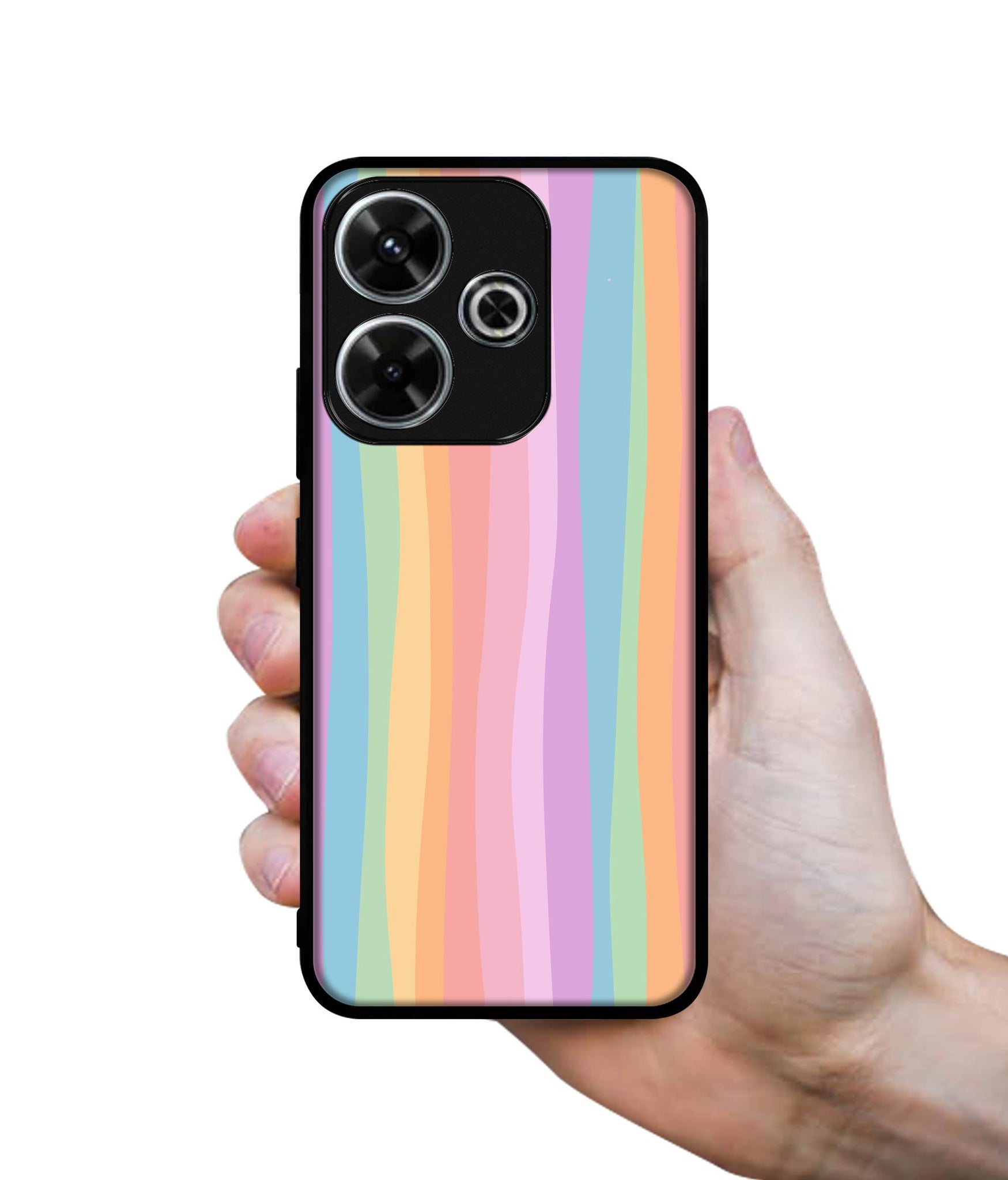 Cool Rainbow Design Designer 2D Printed Back Case Cover for Mi Redmi 13 5G / Poco M6 Plus 5G