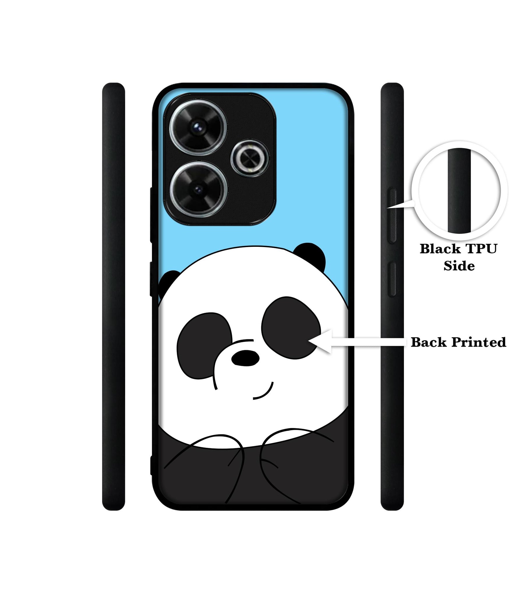 Cute Panda Design Designer 2D Printed Back Case Cover for Mi Redmi 13 5G / Poco M6 Plus 5G