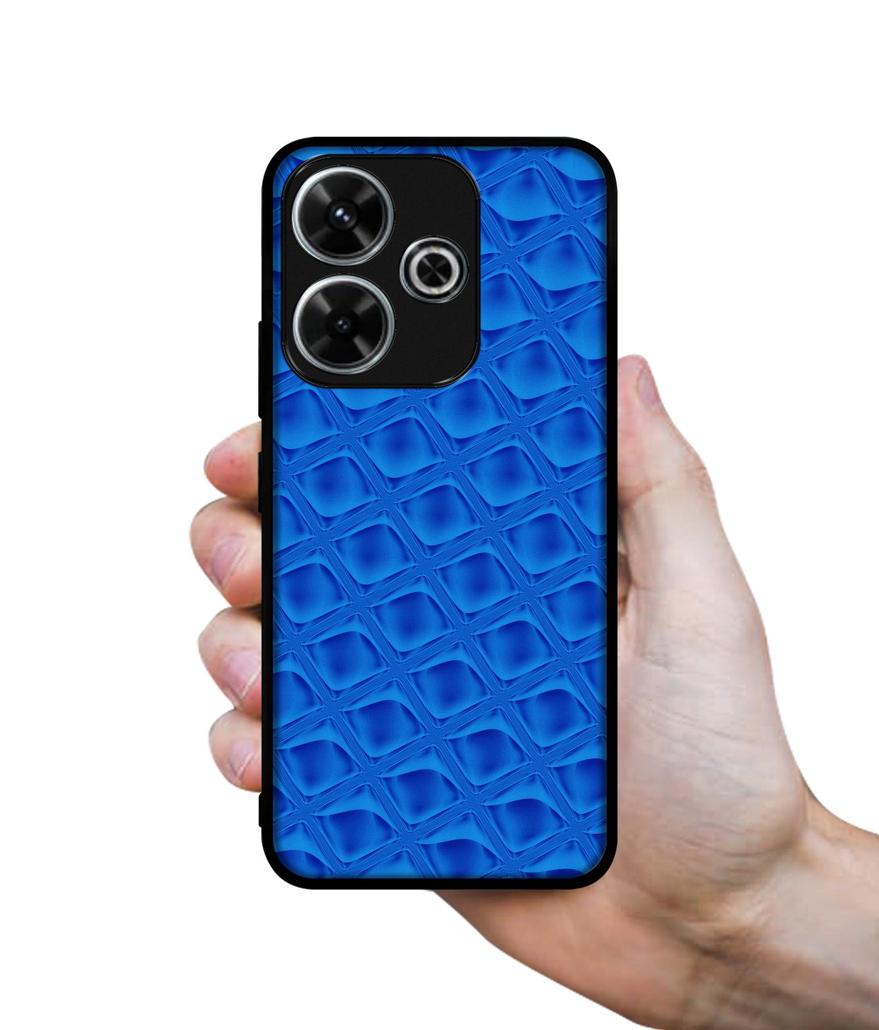 Blue Diamond Design Designer 2D Printed Back Case Cover for Mi Redmi 13 5G / Poco M6 Plus 5G