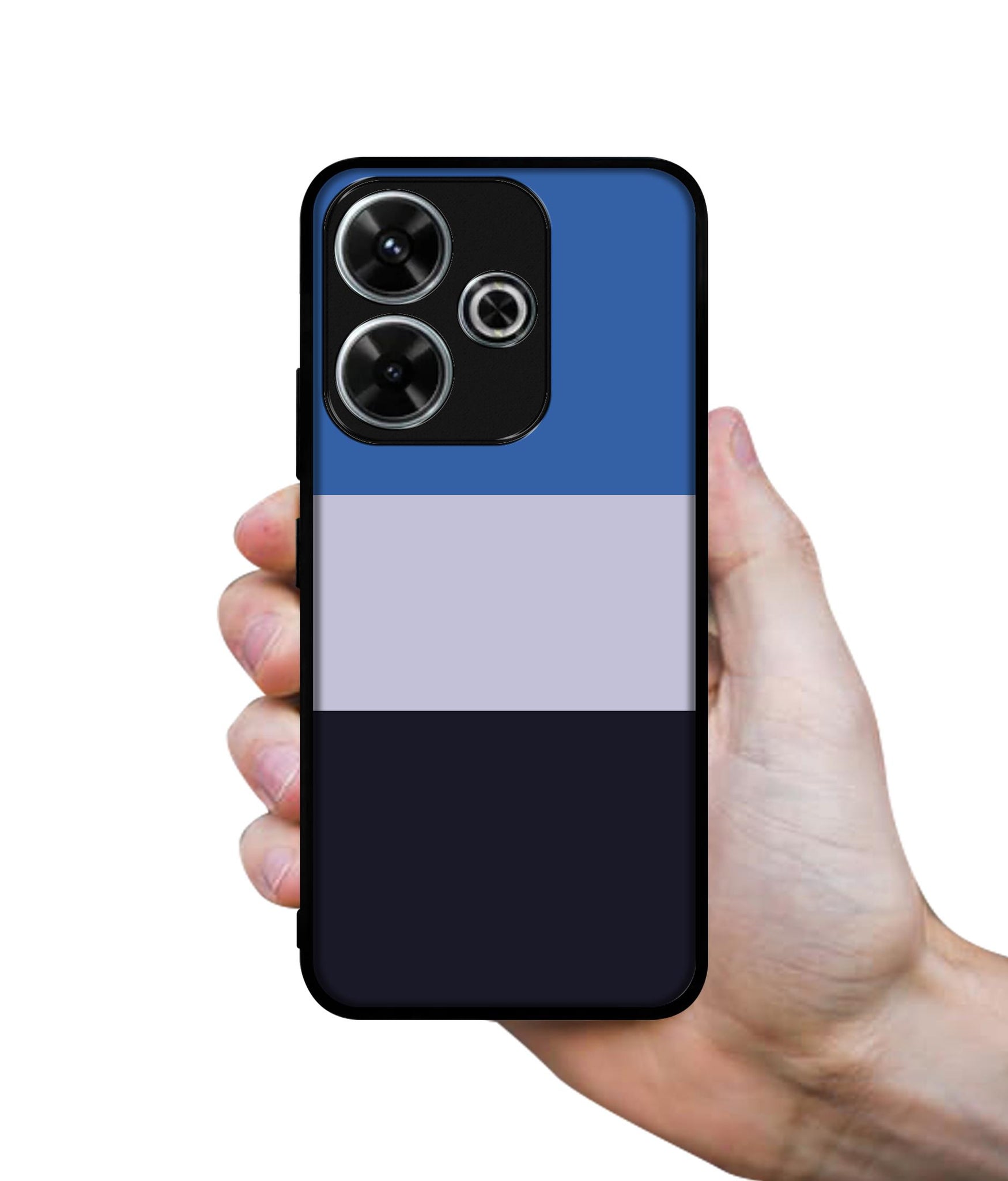 Three Color Stripes Design Designer 2D Printed Back Case Cover for Mi Redmi 13 5G / Poco M6 Plus 5G