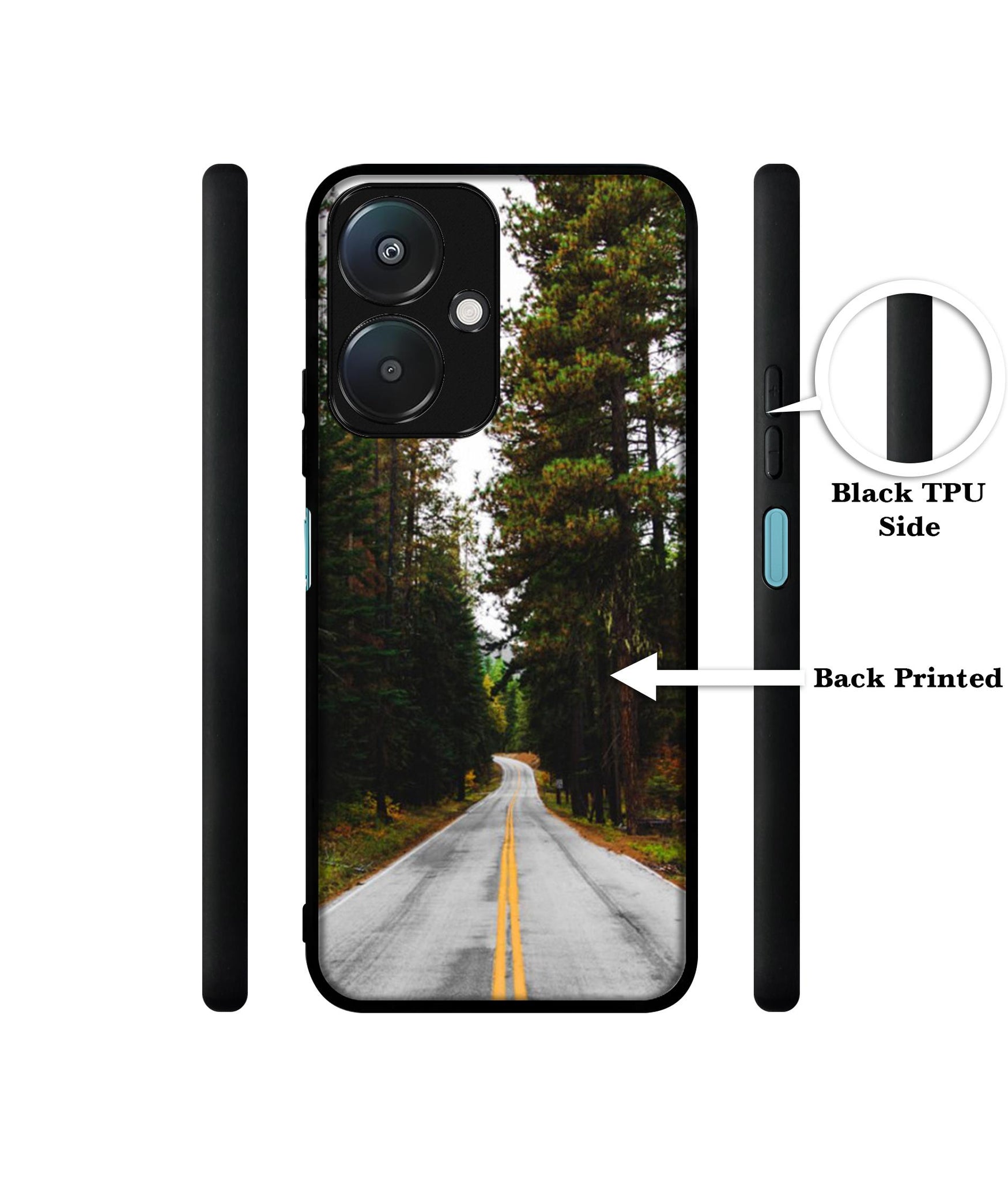 Road Photo Design Designer 2D Printed Back Case Cover for Mi Redmi 13C 5G / Poco M6 5G