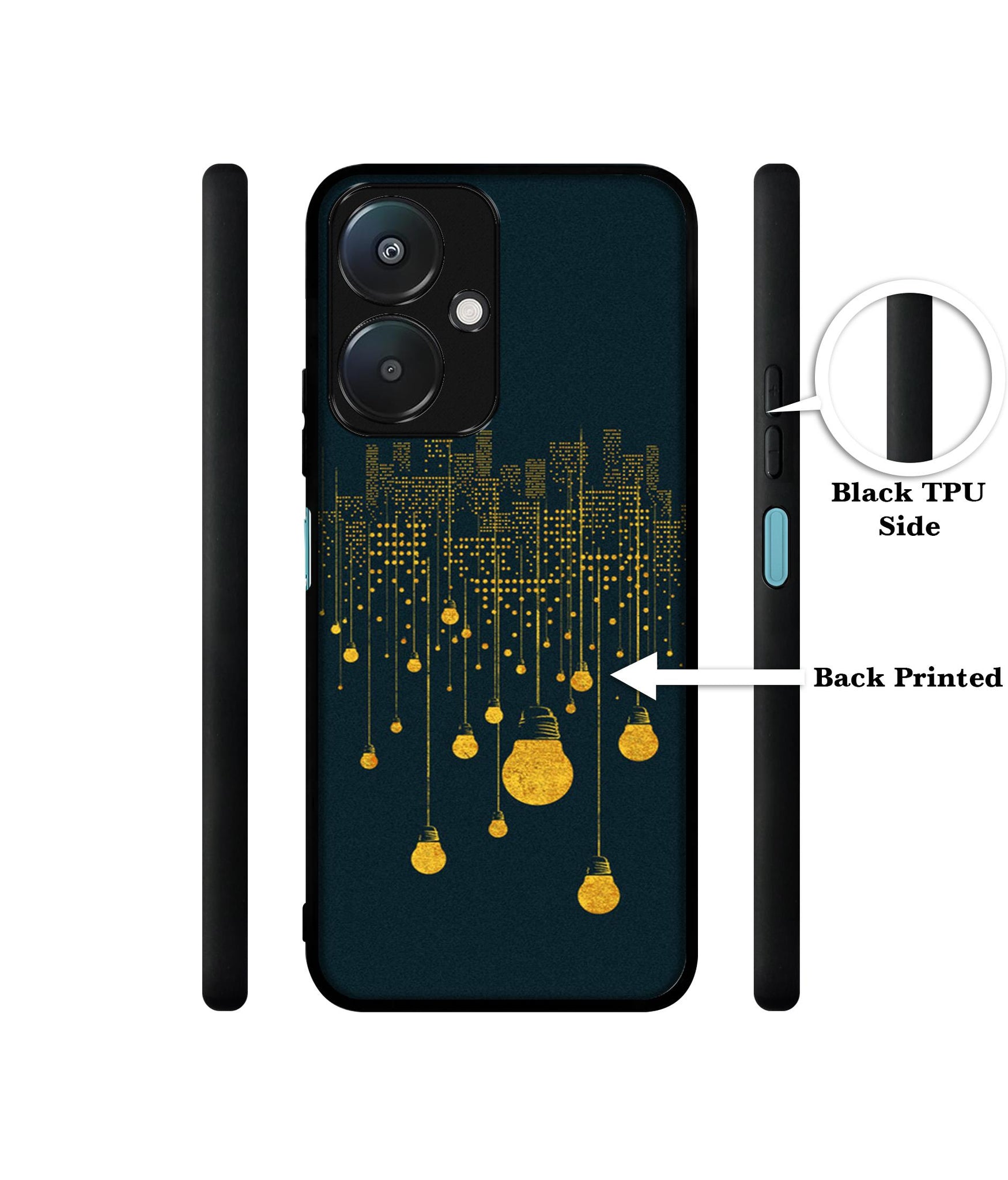 City Light Pattern Design Designer 2D Printed Back Case Cover for Mi Redmi 13C 5G / Poco M6 5G