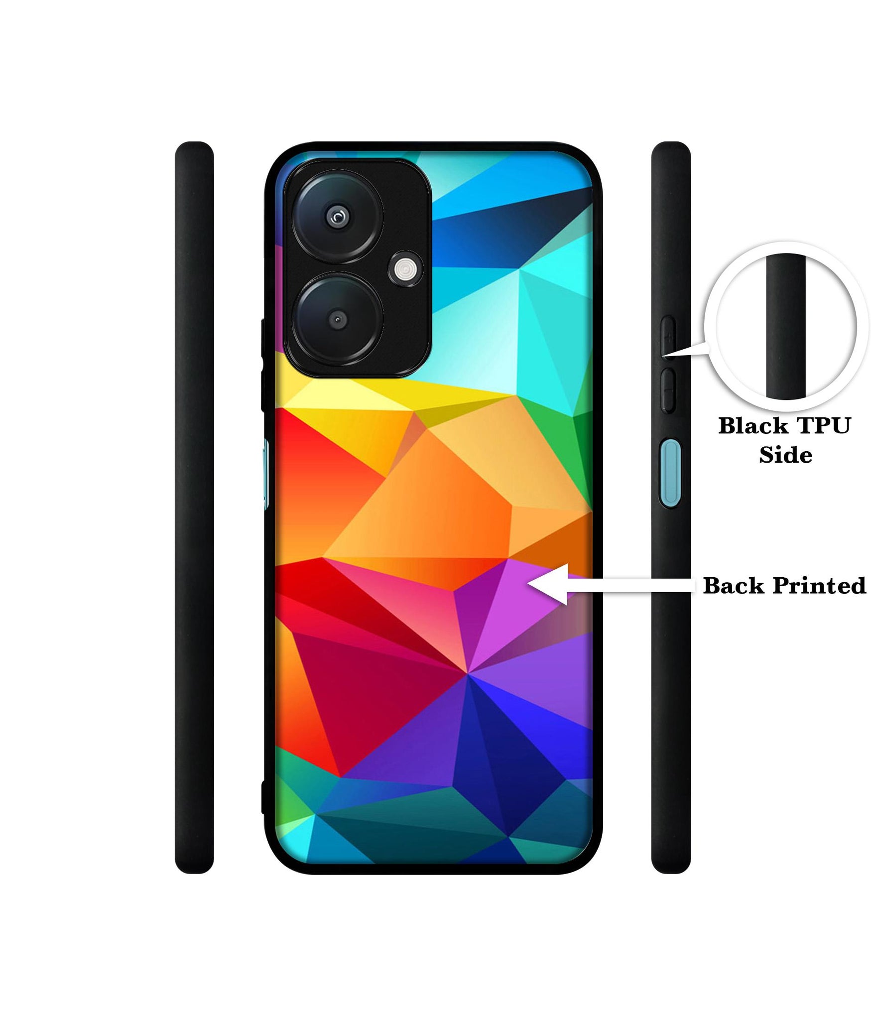 Colorful Pattern Design Designer 2D Printed Back Case Cover for Mi Redmi 13C 5G / Poco M6 5G