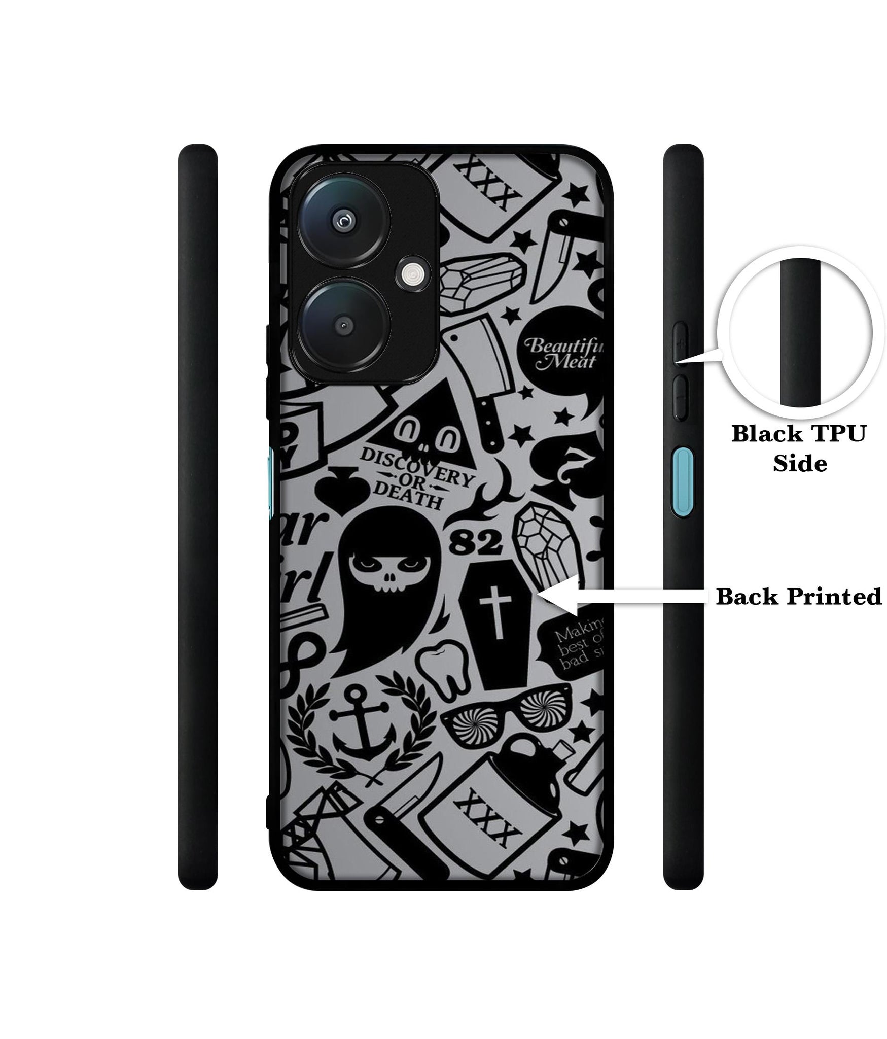 Discover Or Death Design Designer 2D Printed Back Case Cover for Mi Redmi 13C 5G / Poco M6 5G