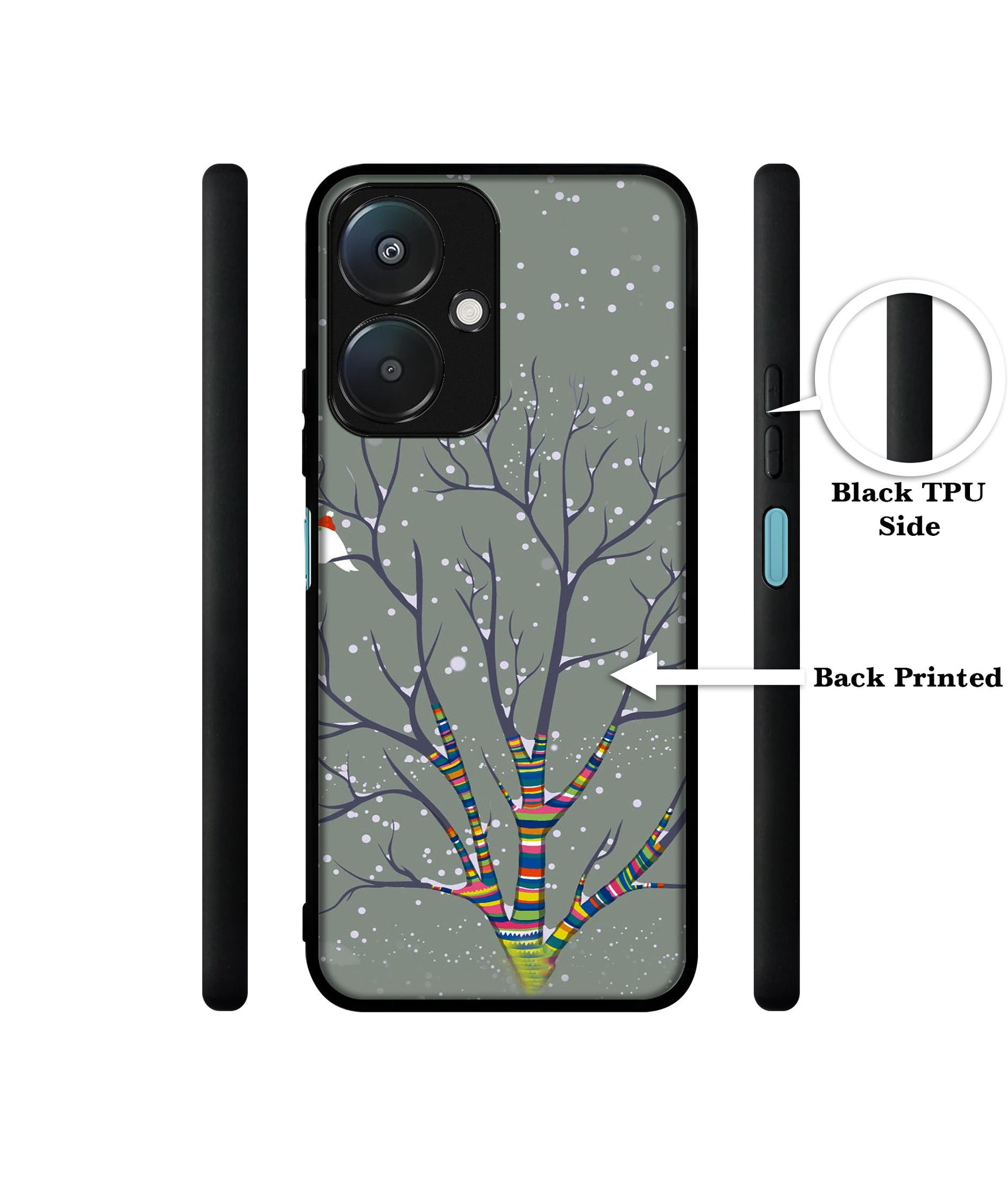 Winter Pattern Print Design Designer 2D Printed Back Case Cover for Mi Redmi 13C 5G / Poco M6 5G
