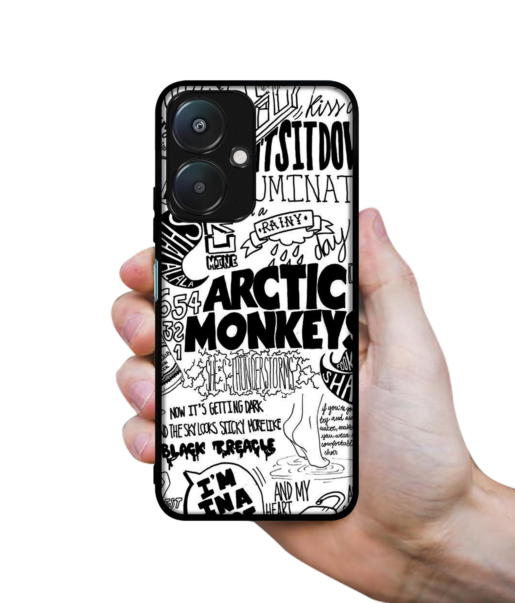 Arctic Monkeys Pattern Design Designer 2D Printed Back Case Cover for Mi Redmi 13C 5G / Poco M6 5G