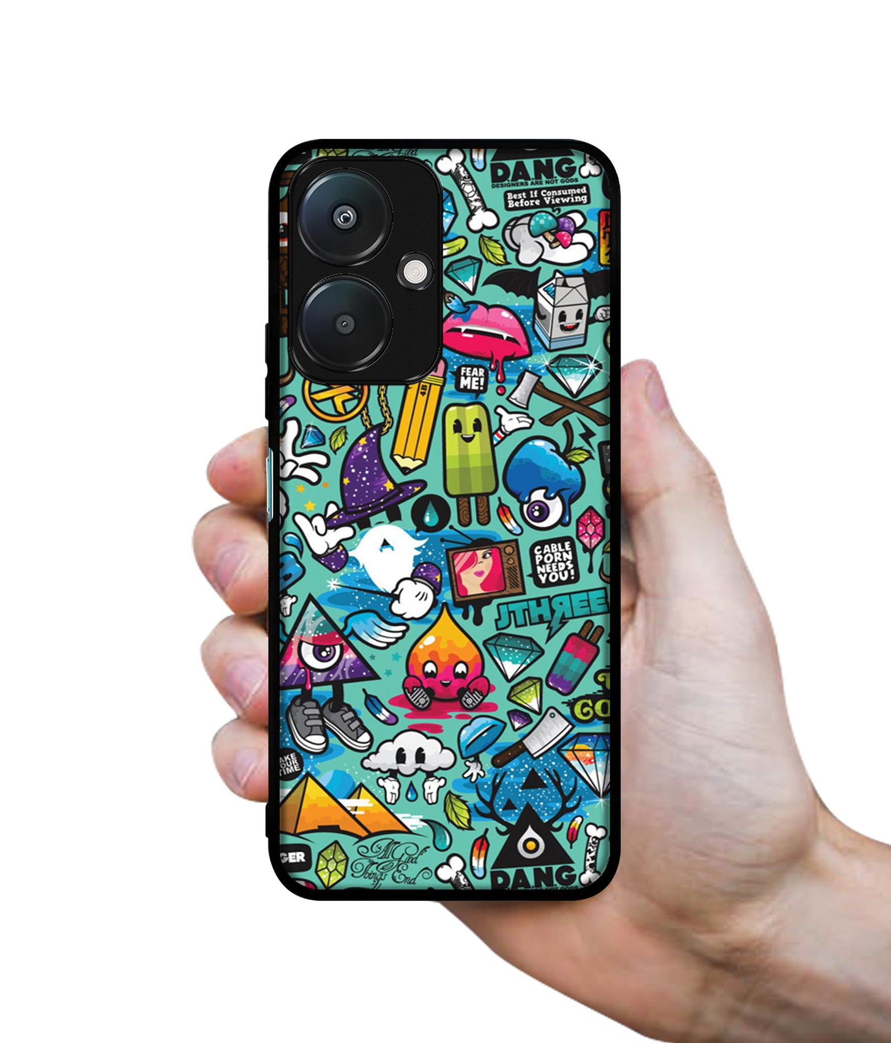 Crazy Design Designer 2D Printed Back Case Cover for Mi Redmi 13C 5G / Poco M6 5G