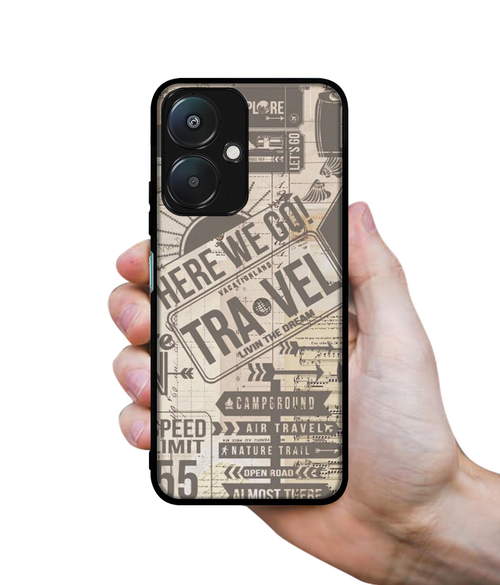 Travel Design Designer 2D Printed Back Case Cover for Mi Redmi 13C 5G / Poco M6 5G