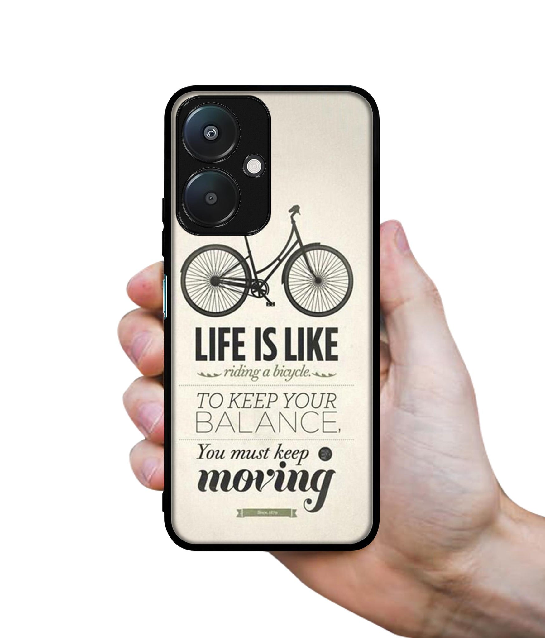 Life is Like Moving Design Designer 2D Printed Back Case Cover for Mi Redmi 13C 5G / Poco M6 5G