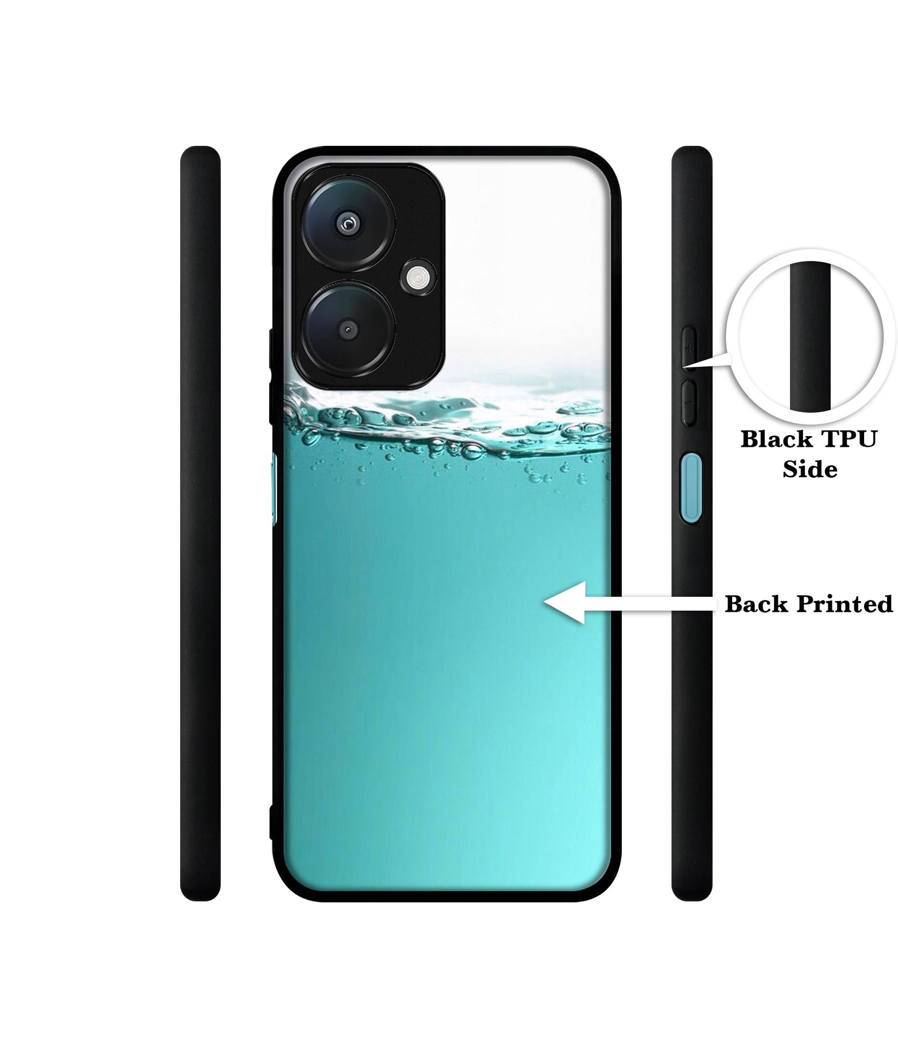 Half Fill Design Designer 2D Printed Back Case Cover for Mi Redmi 13C 5G / Poco M6 5G