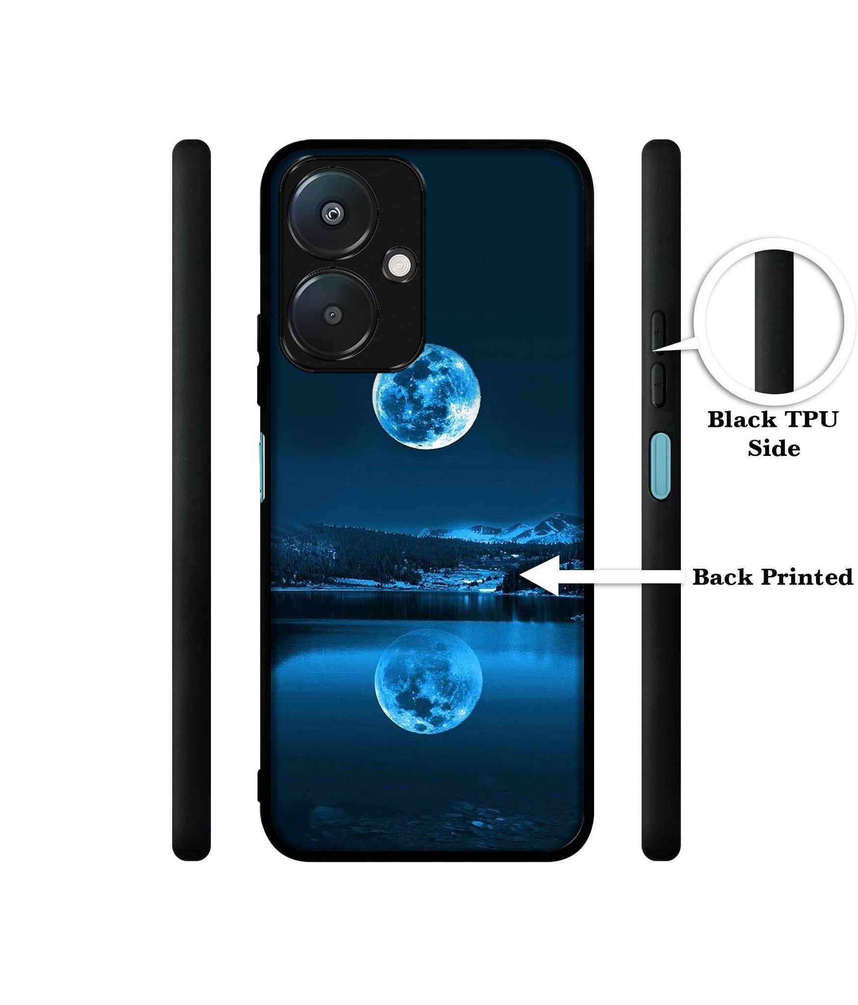 Moon Pattern Print Design Designer 2D Printed Back Case Cover for Mi Redmi 13C 5G / Poco M6 5G