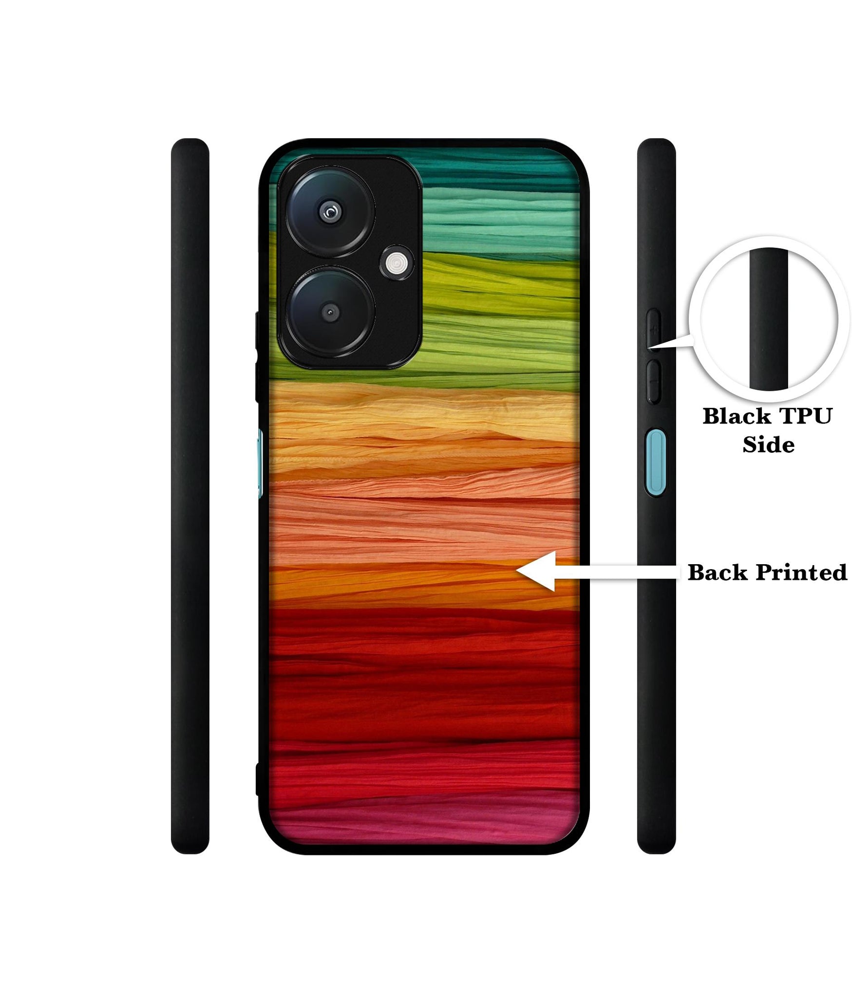 Colorful Thread Design Designer 2D Printed Back Case Cover for Mi Redmi 13C 5G / Poco M6 5G
