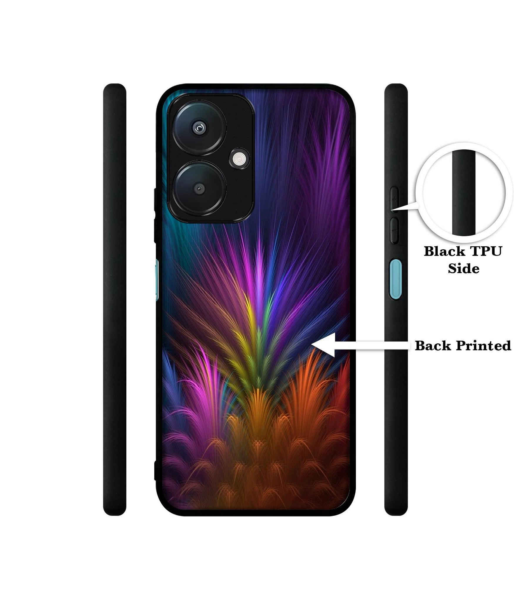 Multicoloured Design Designer 2D Printed Back Case Cover for Mi Redmi 13C 5G / Poco M6 5G
