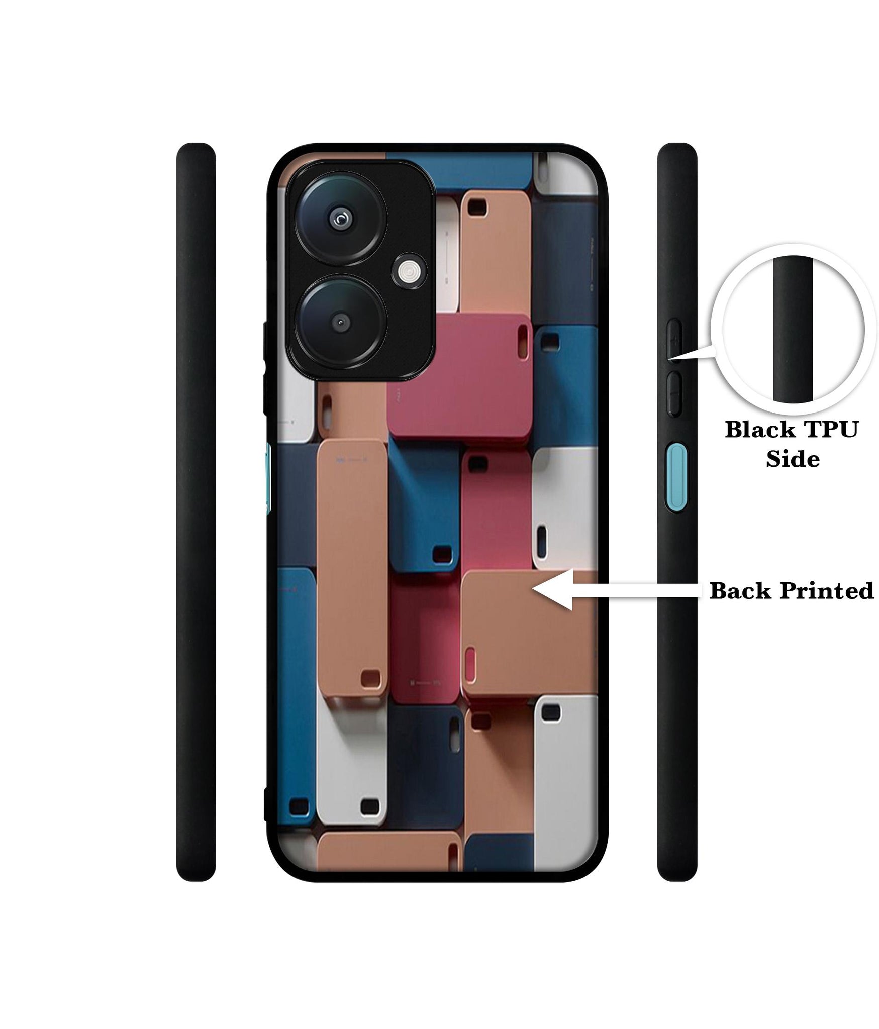 Mobile Cover Design Designer 2D Printed Back Case Cover for Mi Redmi 13C 5G / Poco M6 5G