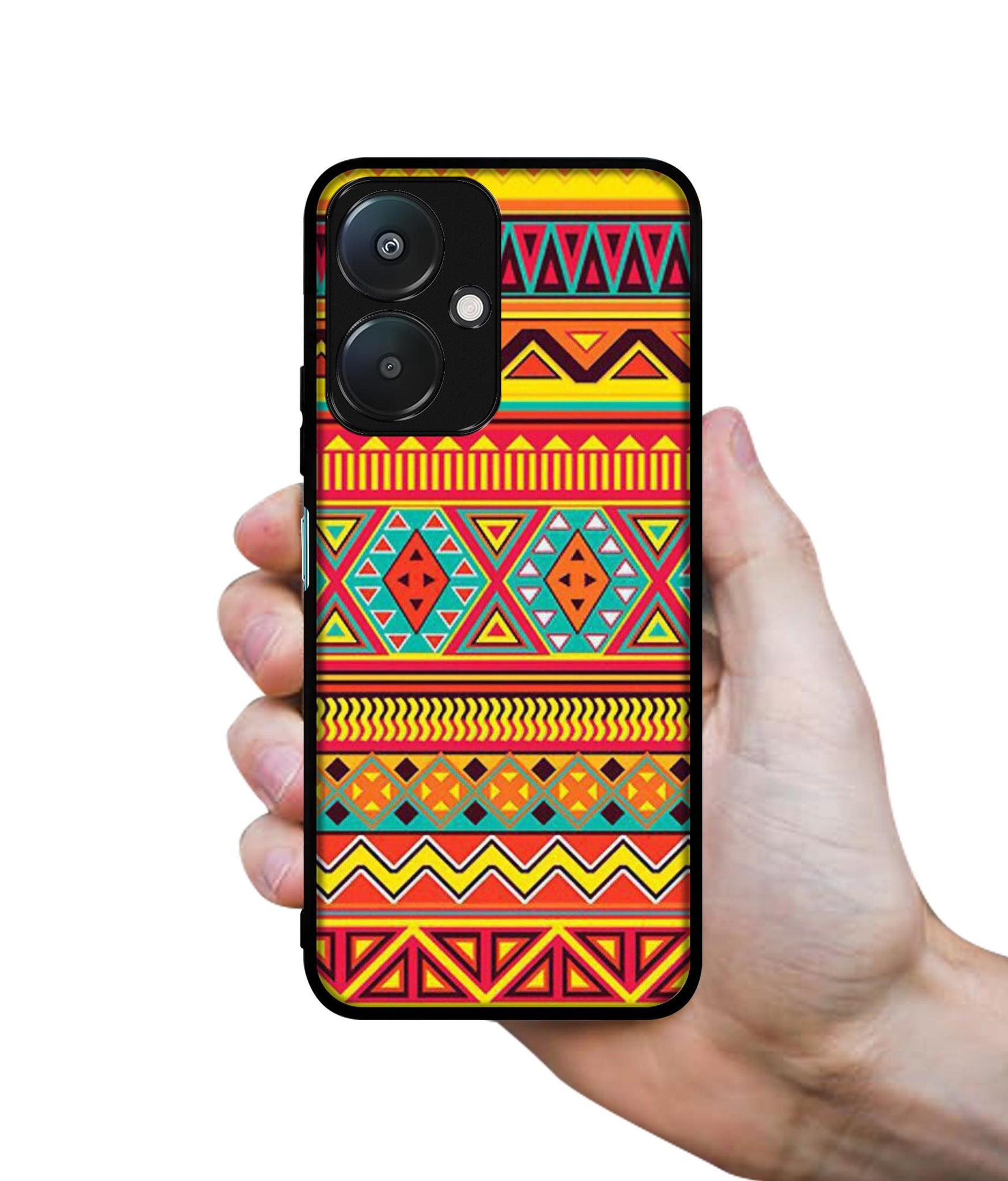 Artistic Rangoli Design Designer 2D Printed Back Case Cover for Mi Redmi 13C 5G / Poco M6 5G