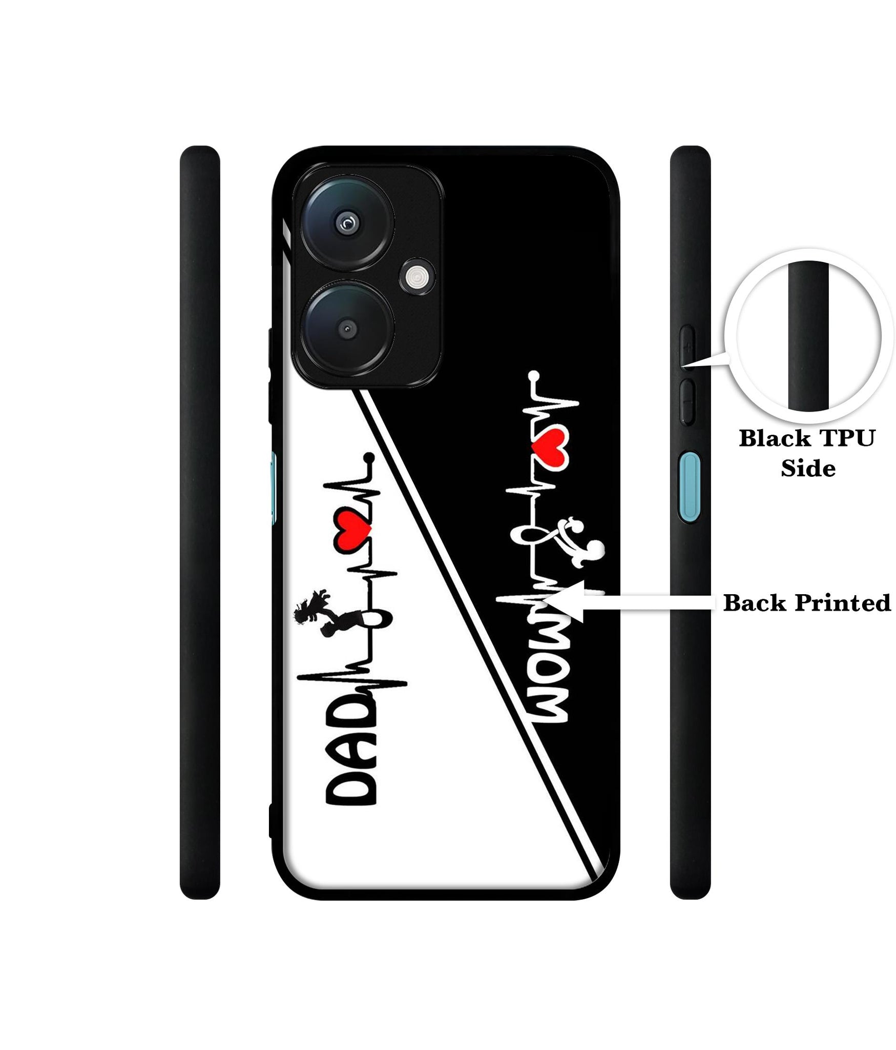 Mom and Dad Lover Design Designer 2D Printed Back Case Cover for Mi Redmi 13C 5G / Poco M6 5G