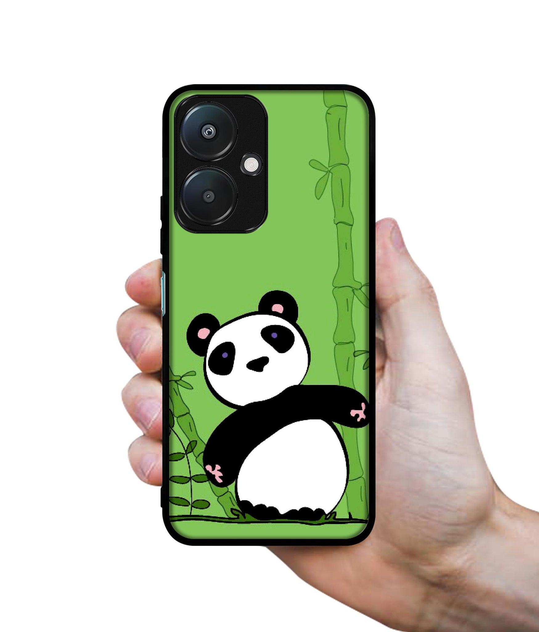 Panda with Bamboo Design Designer 2D Printed Back Case Cover for Mi Redmi 13C 5G / Poco M6 5G