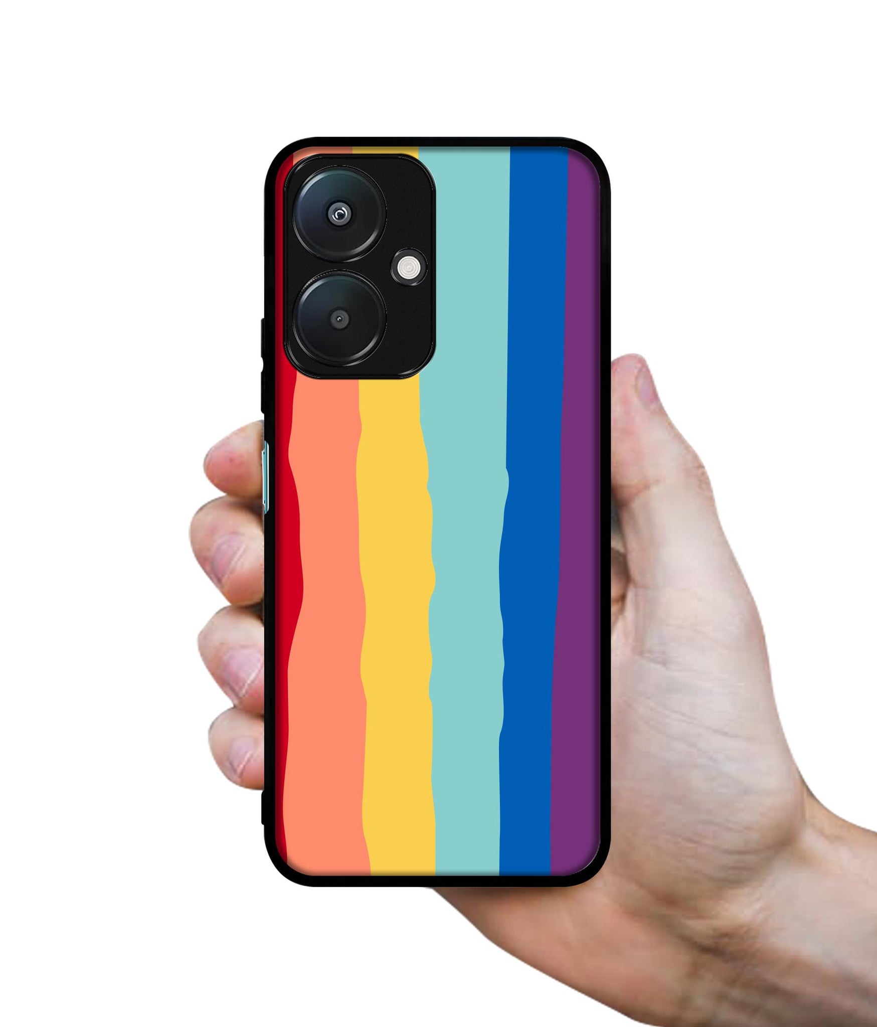 Rainbow Design Designer 2D Printed Back Case Cover for Mi Redmi 13C 5G / Poco M6 5G