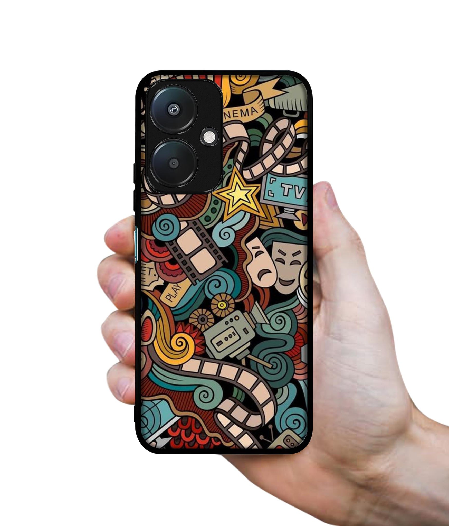 Movies Design Designer 2D Printed Back Case Cover for Mi Redmi 13C 5G / Poco M6 5G