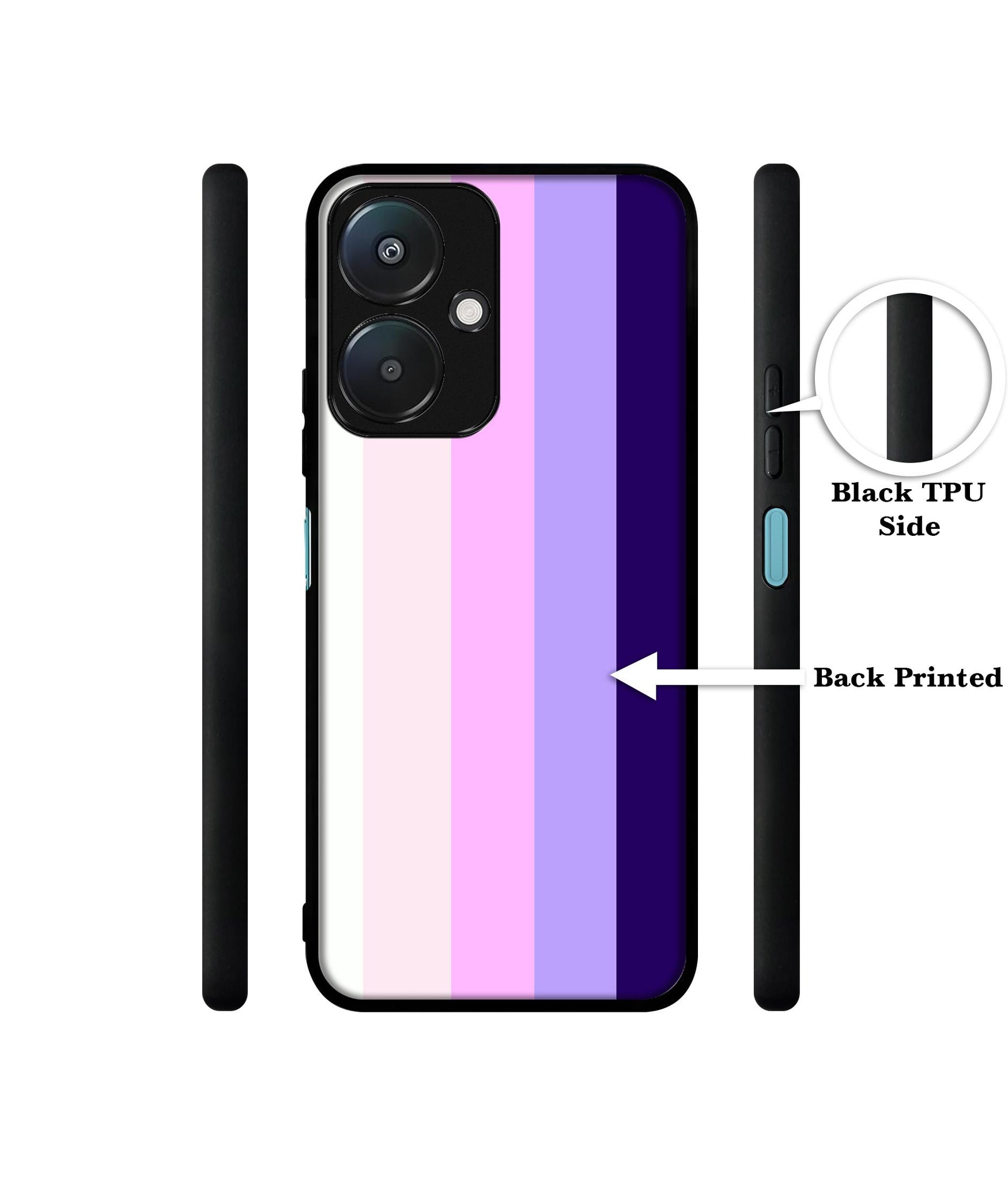 Pink and Purple Lines Design Designer 2D Printed Back Case Cover for Mi Redmi 13C 5G / Poco M6 5G