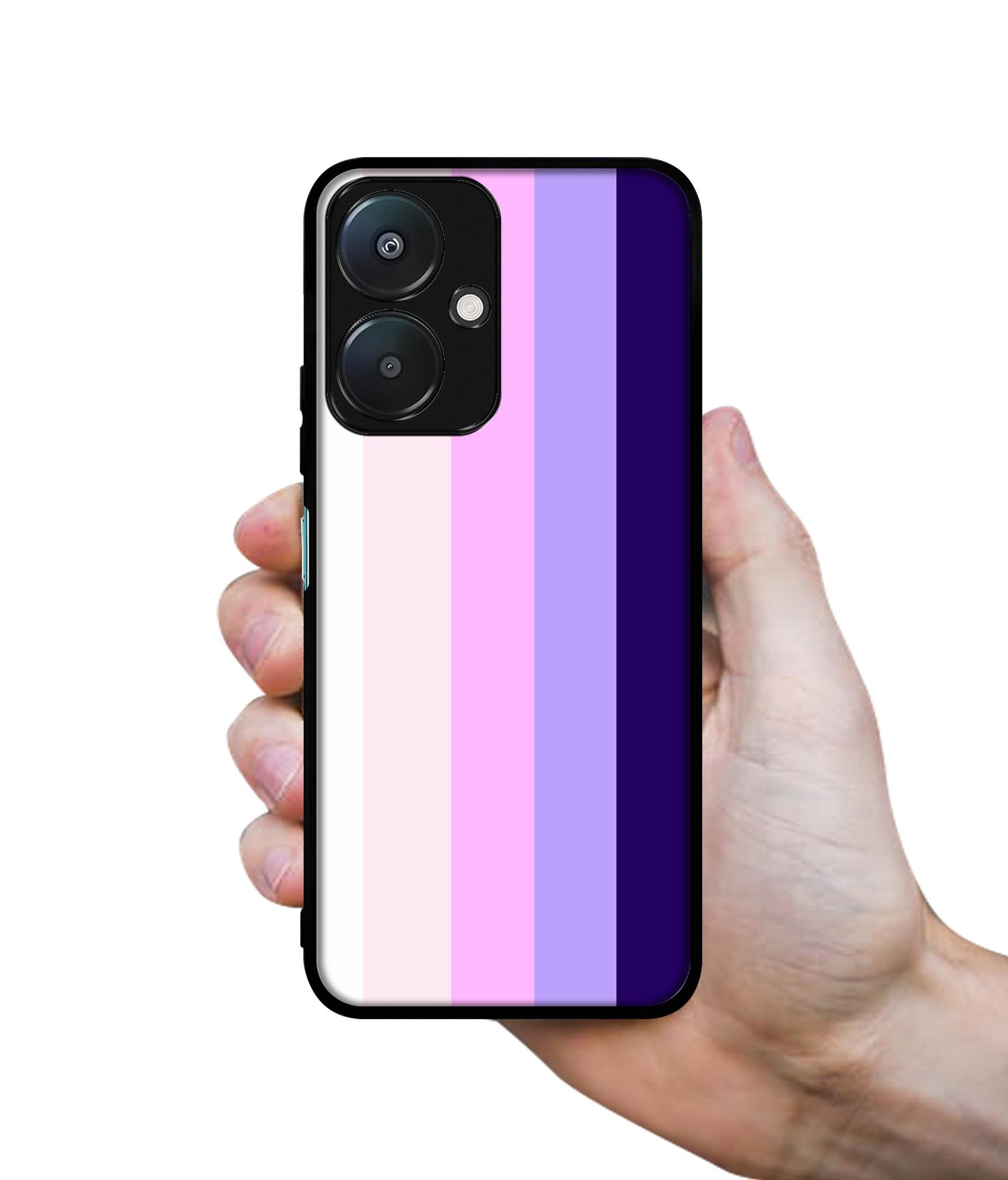 Pink and Purple Lines Design Designer 2D Printed Back Case Cover for Mi Redmi 13C 5G / Poco M6 5G