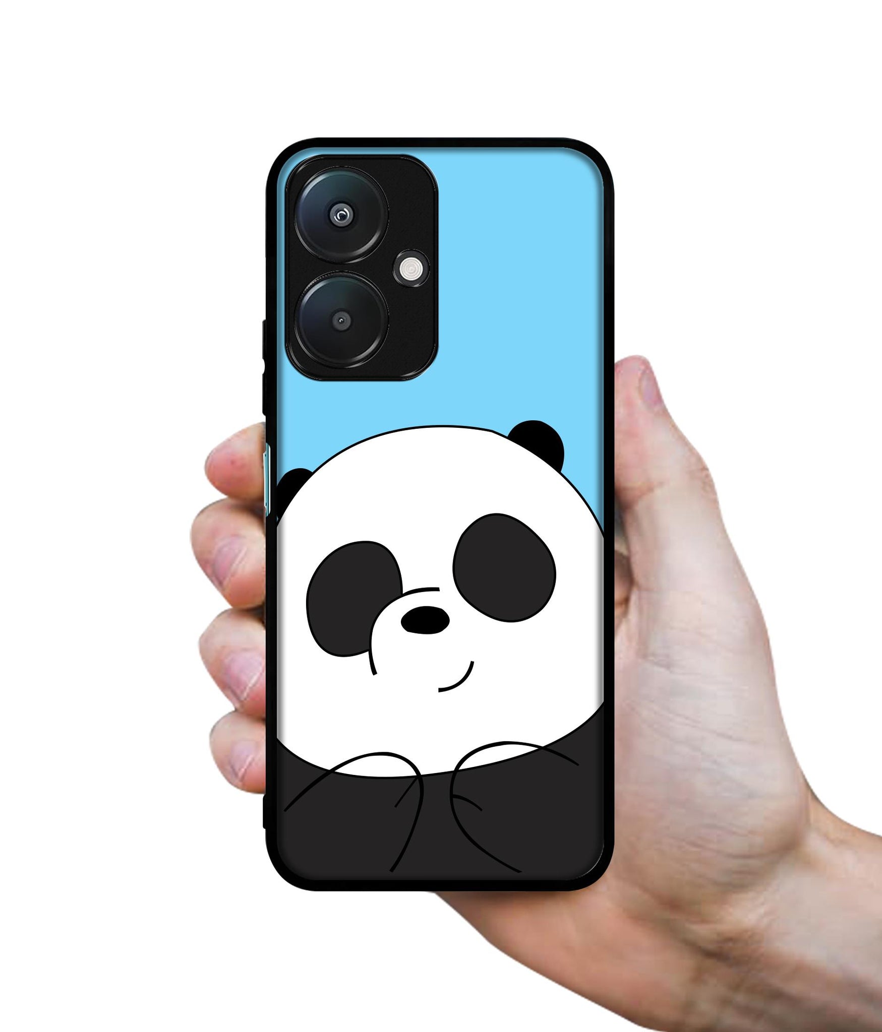 Cute Panda Design Designer 2D Printed Back Case Cover for Mi Redmi 13C 5G / Poco M6 5G