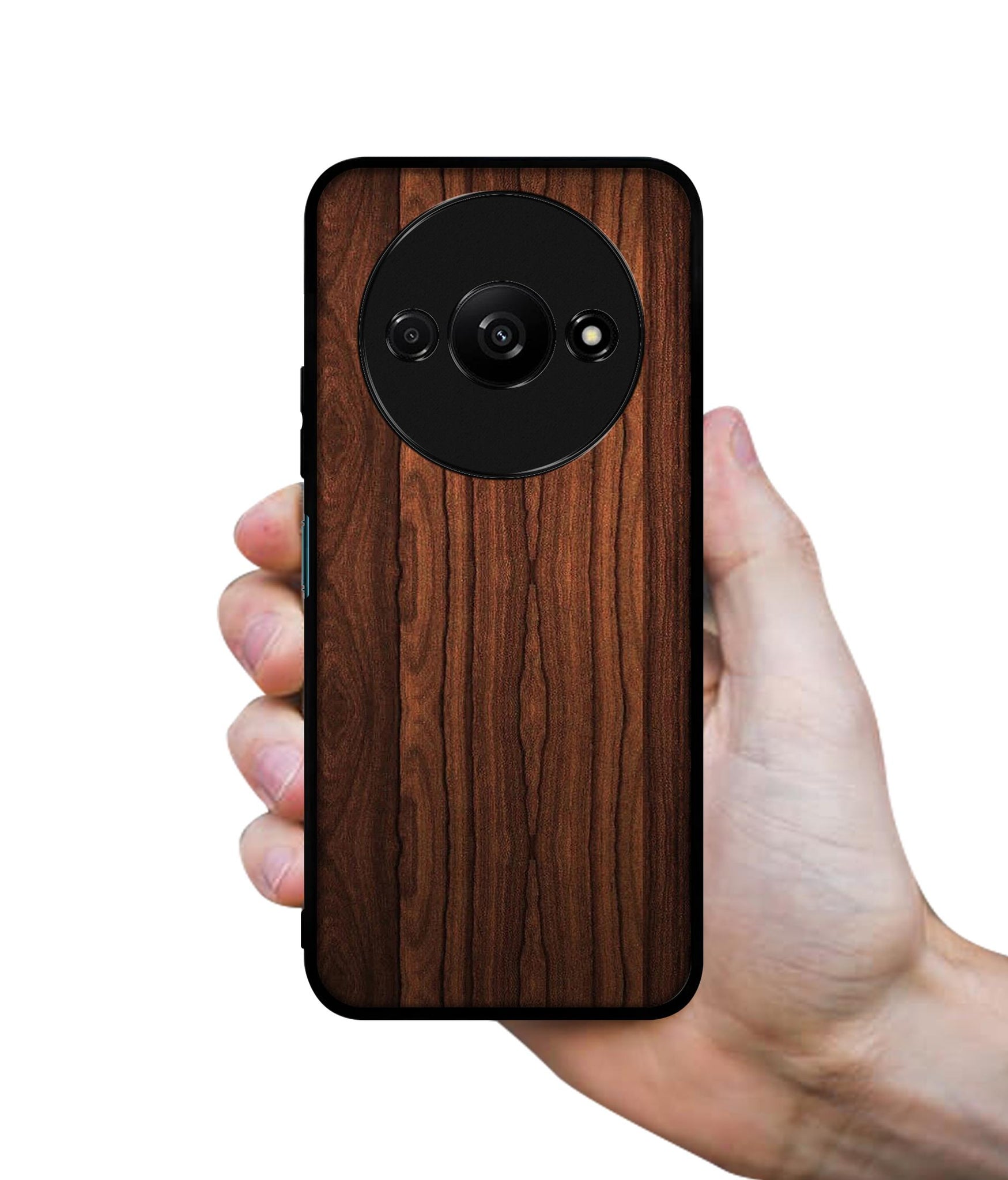 Brown Wooden Texture Design Designer 2D Printed Back Case Cover for Mi Redmi A3 4G / Poco C61 4G